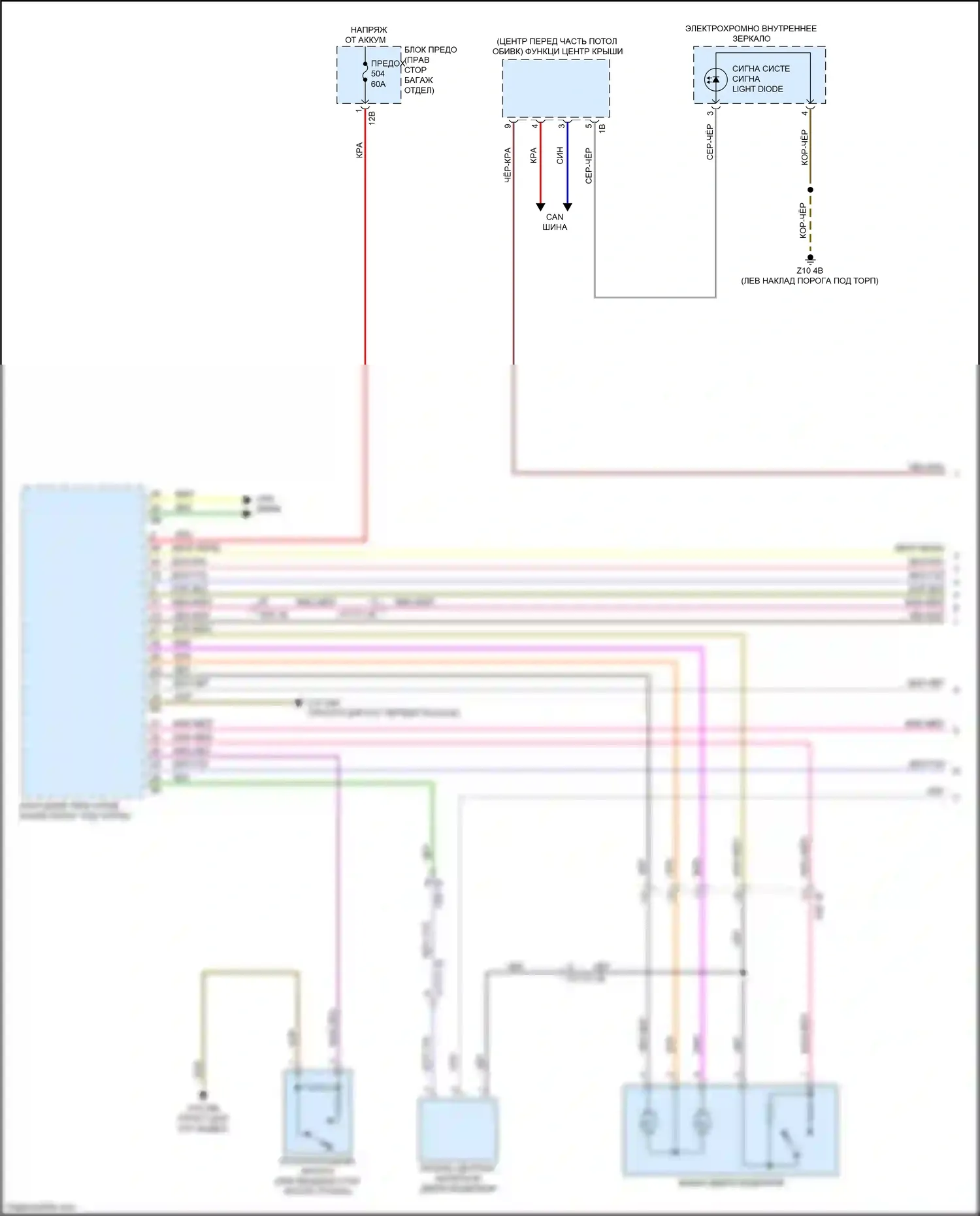 2 серия BMW G42 (2021-2024): Электросхема центрального замка (1 из 3) 