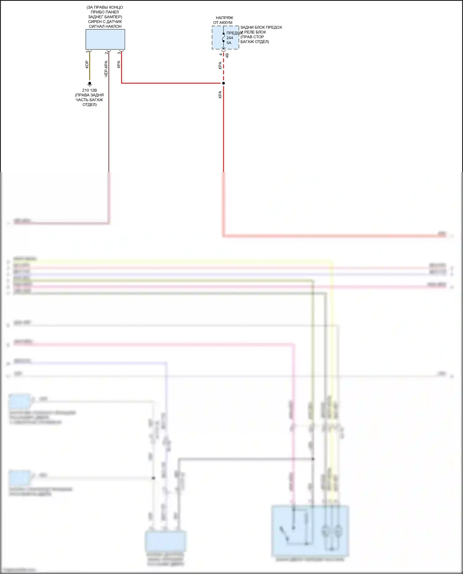 2 серия BMW G42 (2021-2024): Электросхема центрального замка (2 из 3) 