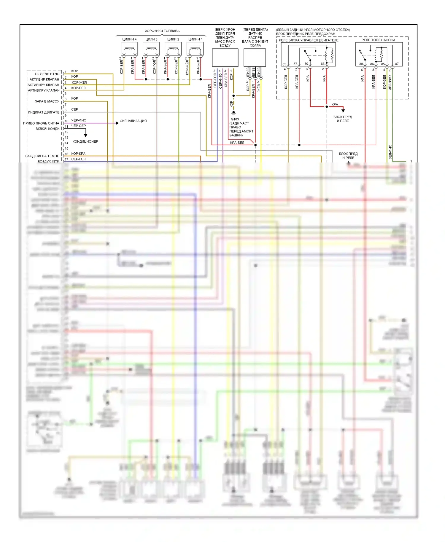 3 серия BMW E36 (1990-2000): Электросхема двигателя 1.9ls (1 из 2) 