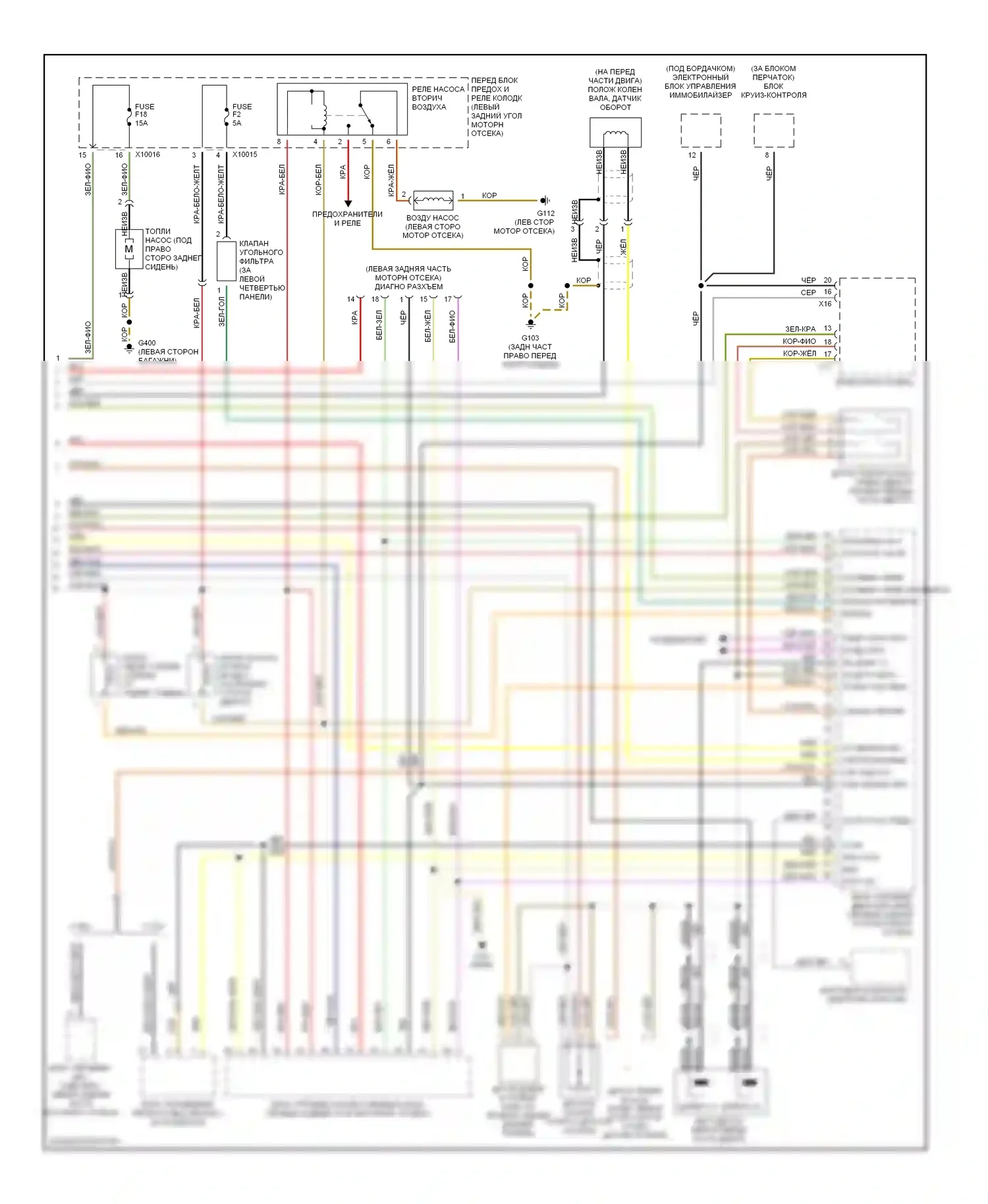 3 серия BMW E36 (1990-2000): Электросхема двигателя 1.9ls (2 из 2) 