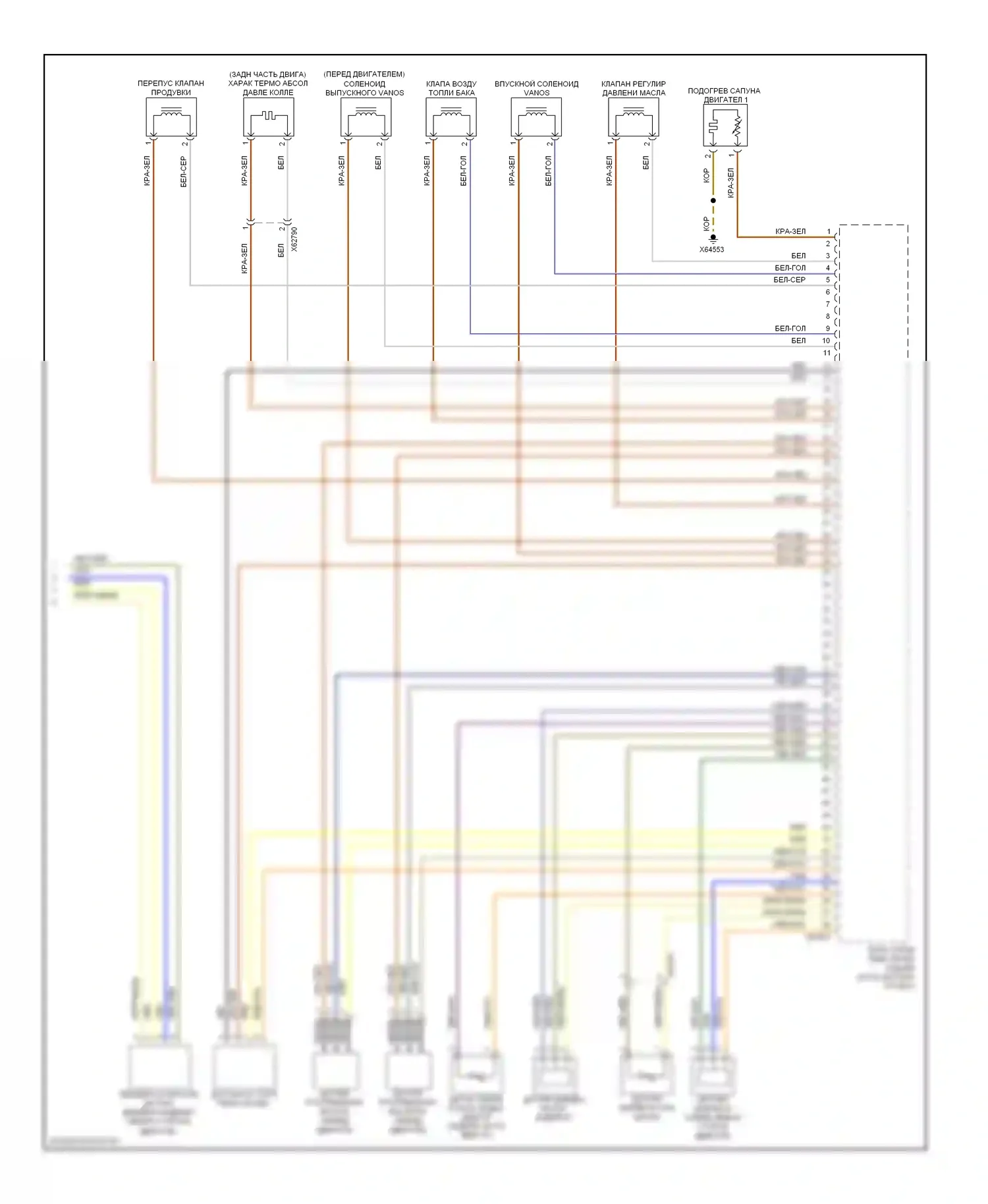3 серия BMW E90/E91/E92/E93 рестайлинг (2008-2013): Электросхема двигателя 3.0л твин турбо (5 из 5) 