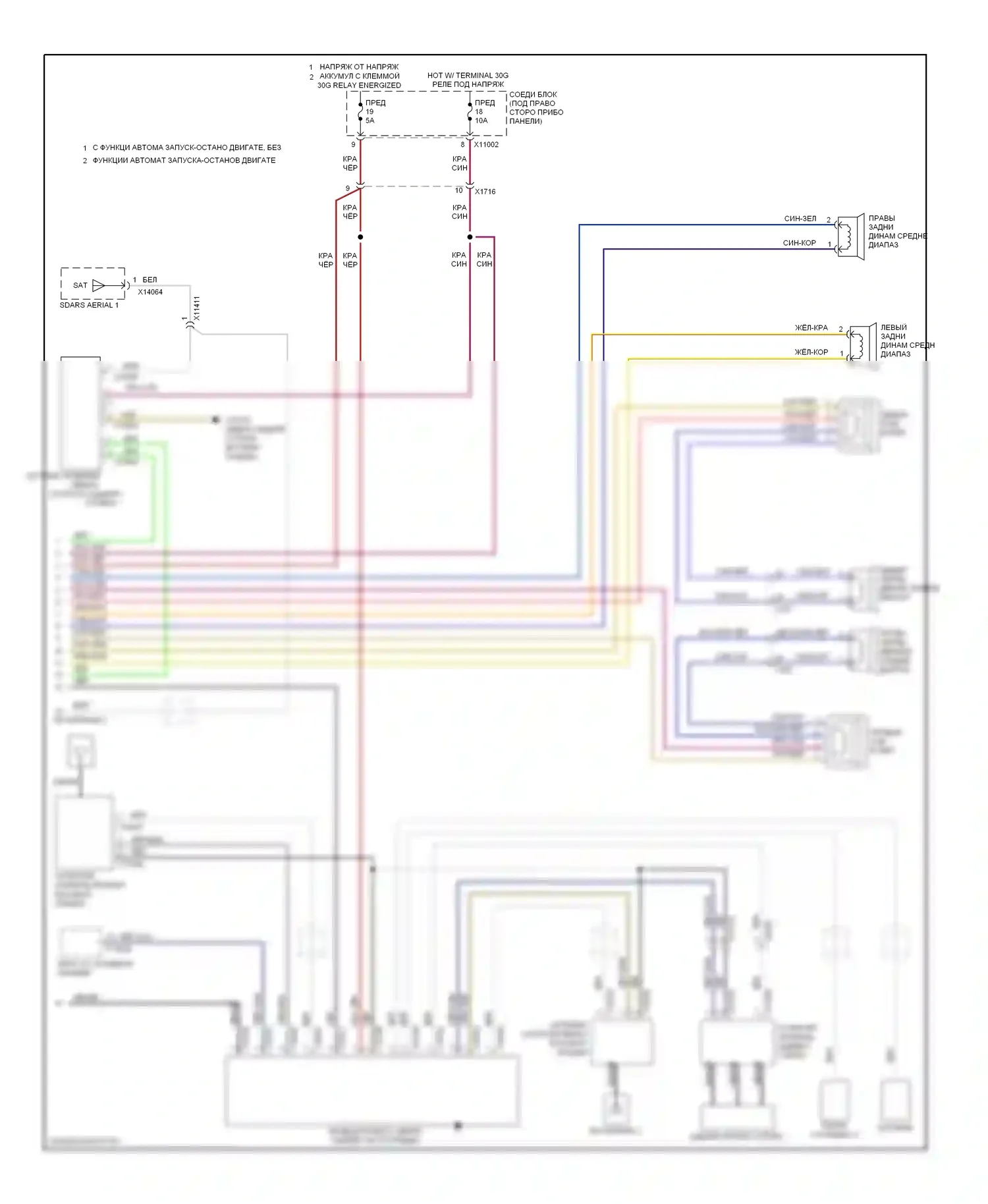 3 серия BMW E90/E91/E92/E93 рестайлинг (2008-2013): Электросхема навигации, кабриолет с базовой магнитолой (2 из 2) 