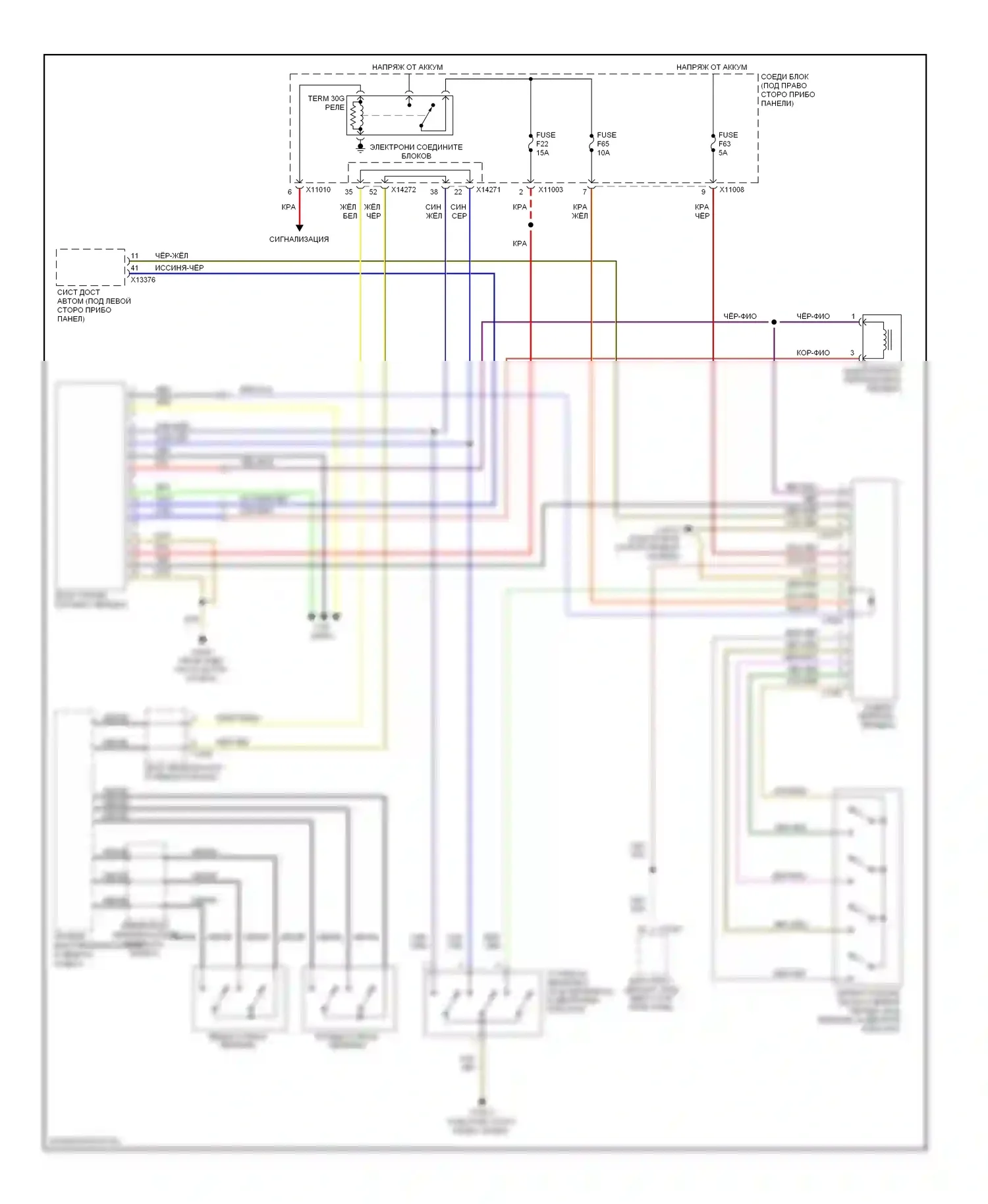 3 серия BMW E90/E91/E92/E93 (2005-2010): Электросхема автоматической коробки передач 