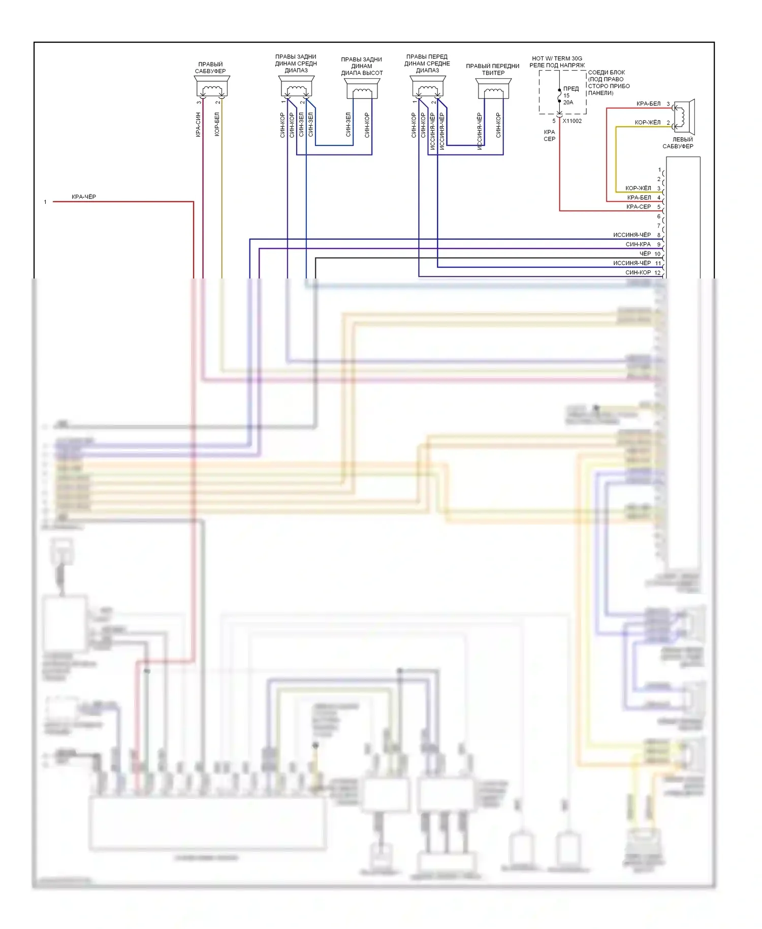 3 серия BMW E90/E91/E92/E93 (2005-2010): Магнитола электросхема, кабриолет без автомобильного компьютера, hifi магнитолы (2 из 2) 