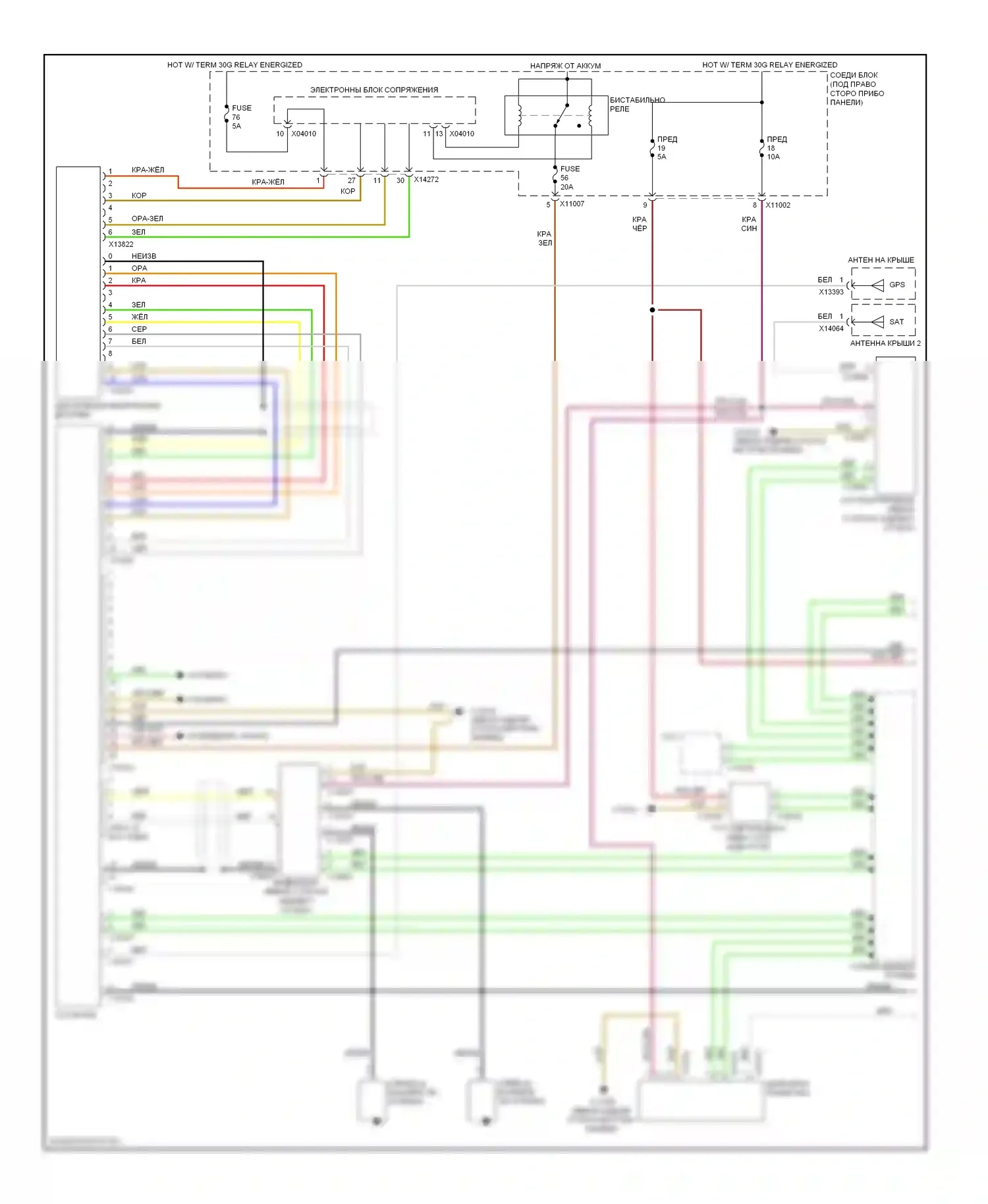 3 серия BMW E90/E91/E92/E93 (2005-2010): Магнитола электросхема, кабриолет без автомобильного компьютера, верхняя магнитола hifi (1 из 2) 