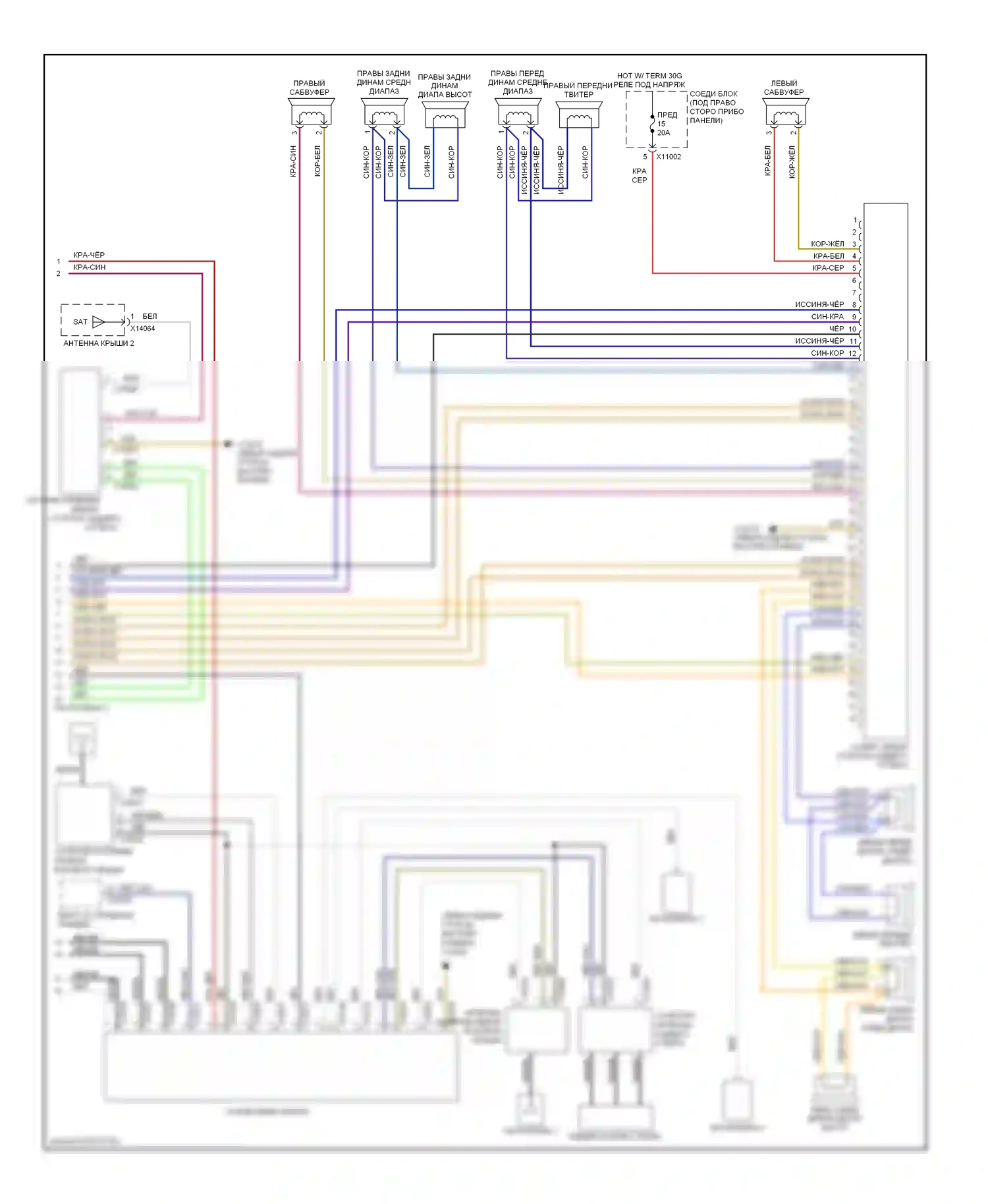 3 серия BMW E90/E91/E92/E93 (2005-2010): Электросхема навигации, кабриолет с автомобильным информационным компьютером, hifi магнитолы (2 из 2) 