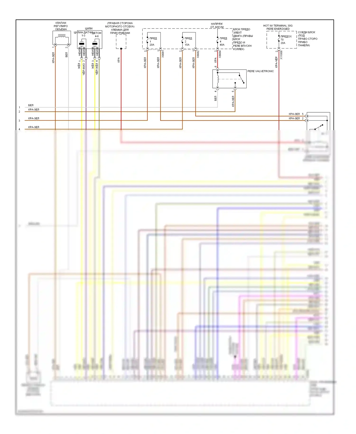 3 серия BMW F30/F31 (2011-2015): Электросхема двигателя 3.0л твин турбо, купе (2 из 5) 