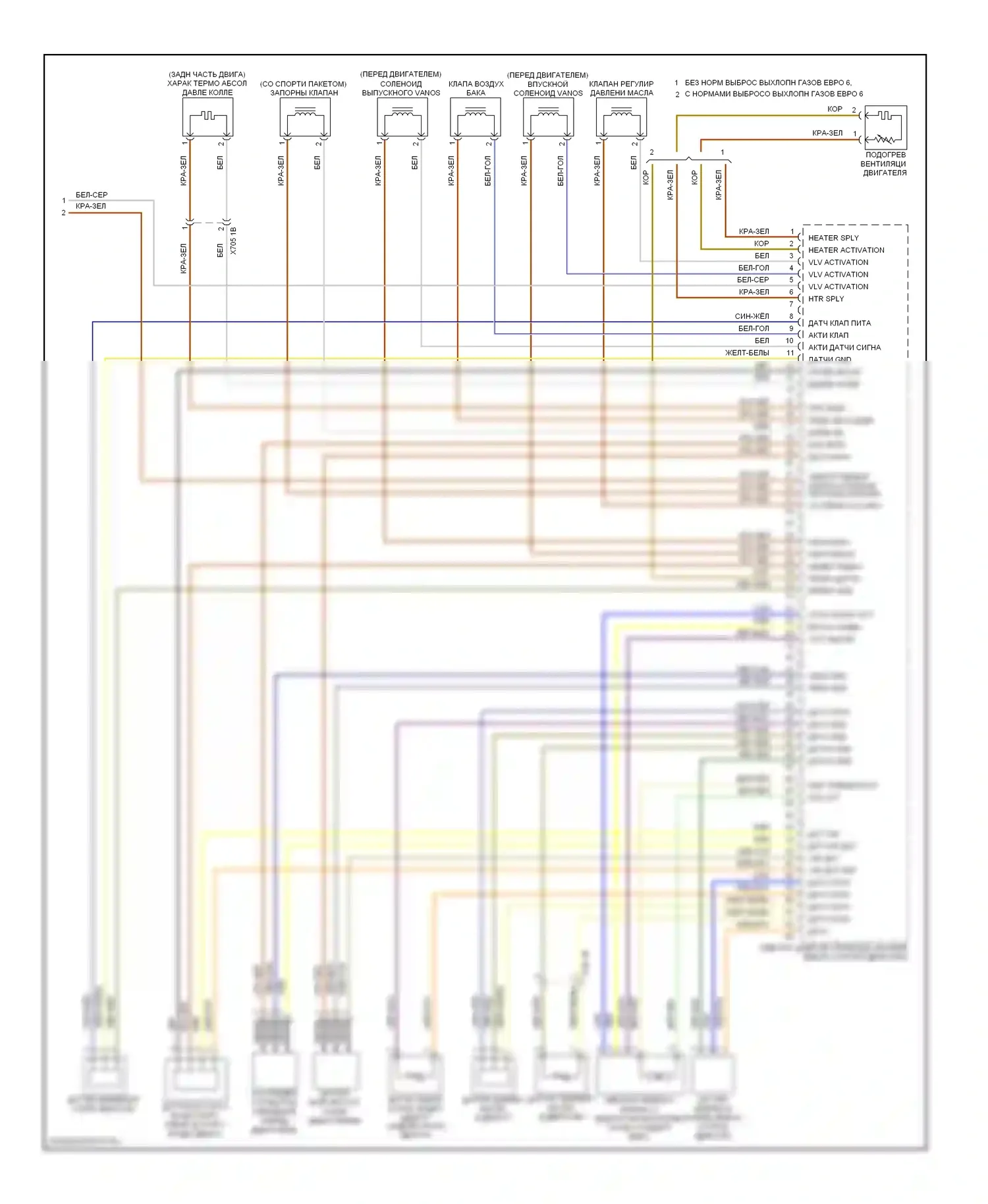 3 серия BMW F30/F31 (2011-2015): Электросхема двигателя 3.0л твин турбо, седан (4 из 4) 