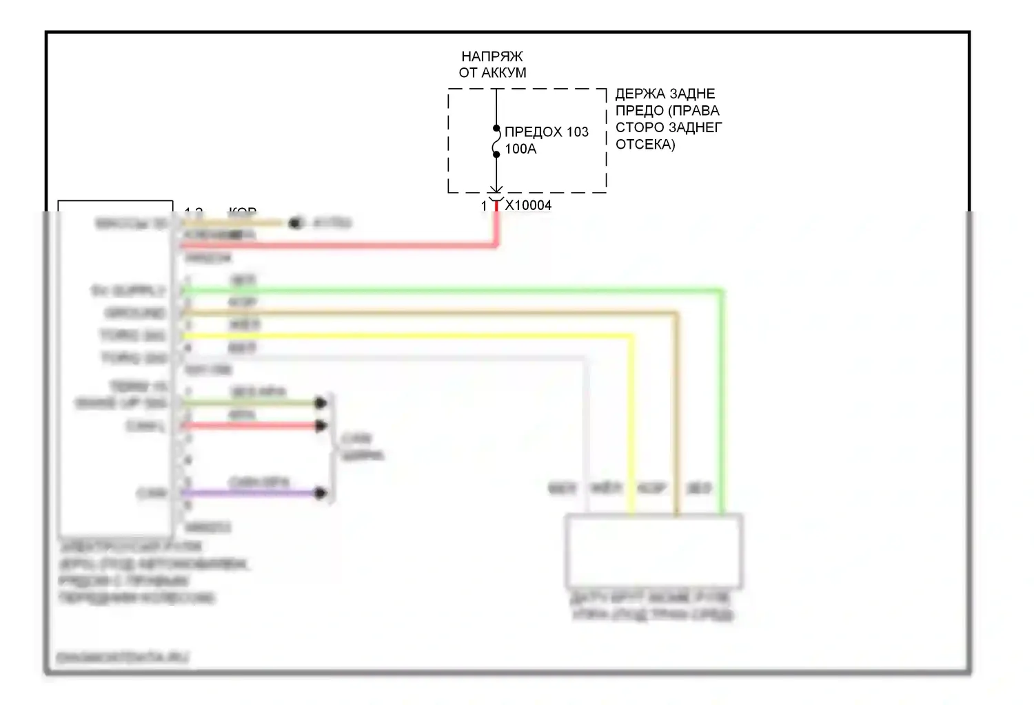 3 серия BMW F30/F31 (2011-2015): Электросхема электроусилителя руля, купе 