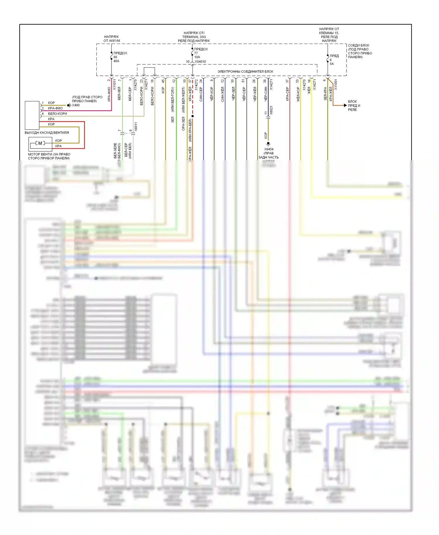 3 серия BMW F30/F31 (2011-2015): Электросхема климат контроля, кабриолет (1 из 3) 