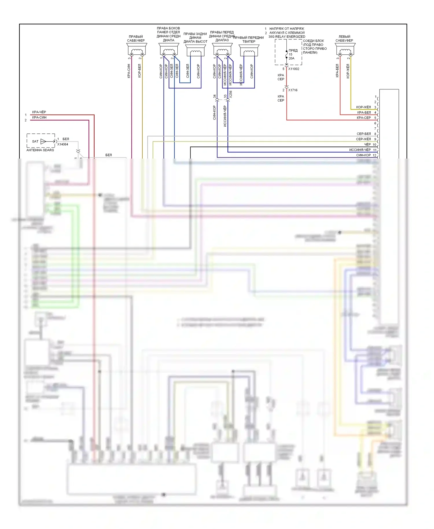 3 серия BMW F30/F31 (2011-2015): Электросхема навигации, кабриолет с cic и hifi магнитолы (2 из 2) 