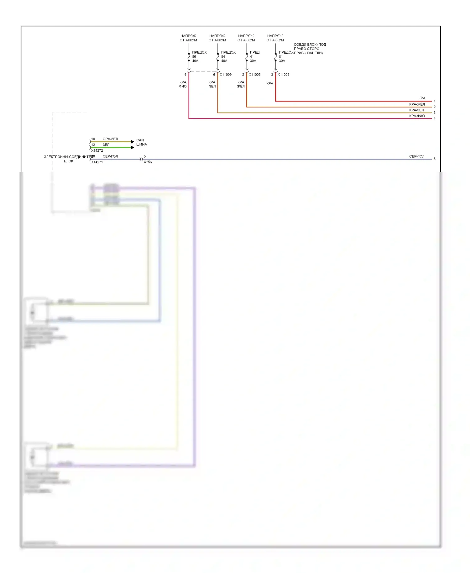 3 серия BMW F30/F31 (2011-2015): Электросхема стеклоподъемников, кабриолет (1 из 2) 