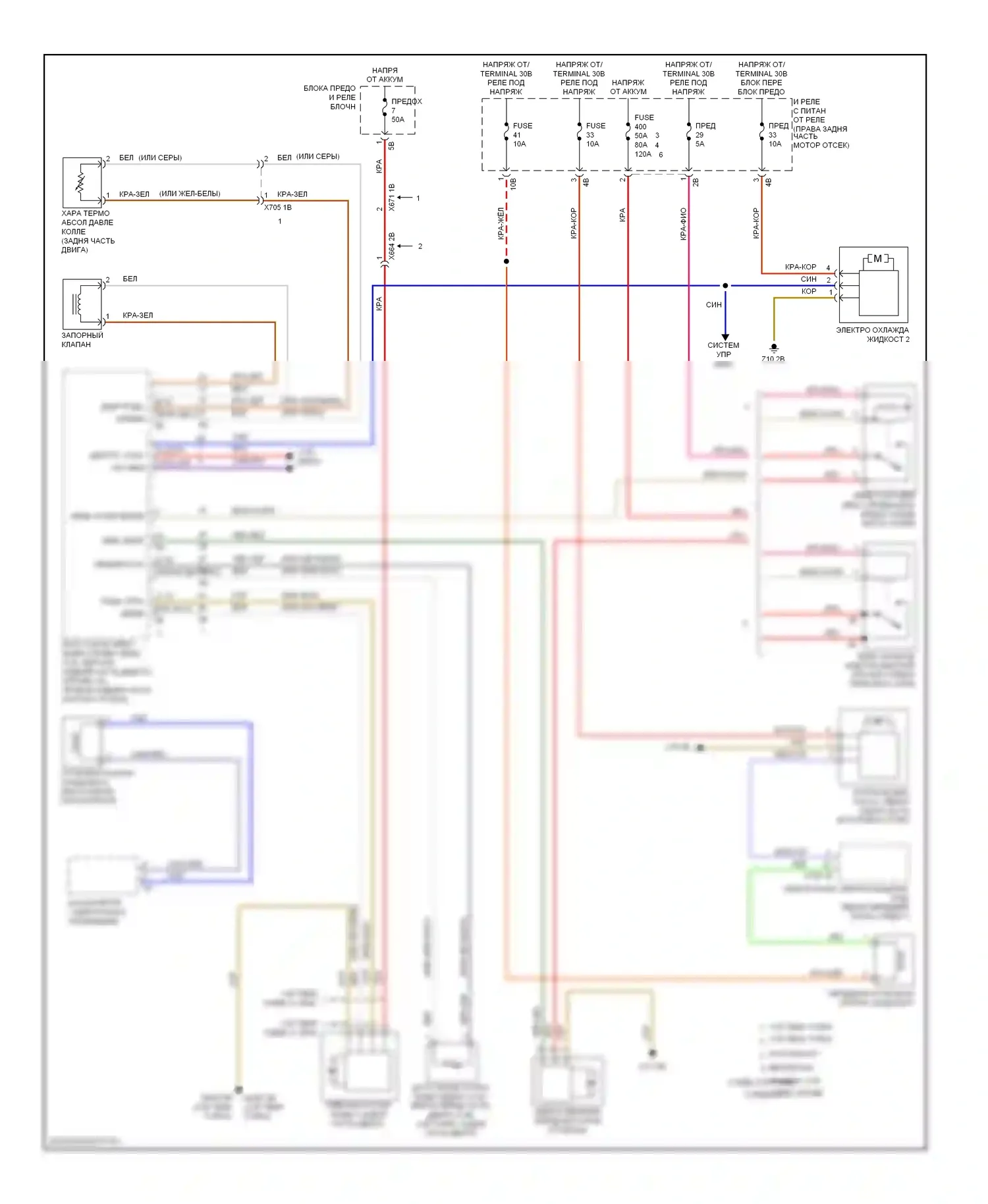 3 серия BMW F30/F31 (2011-2015): Электросхема вентилятора охлаждения 