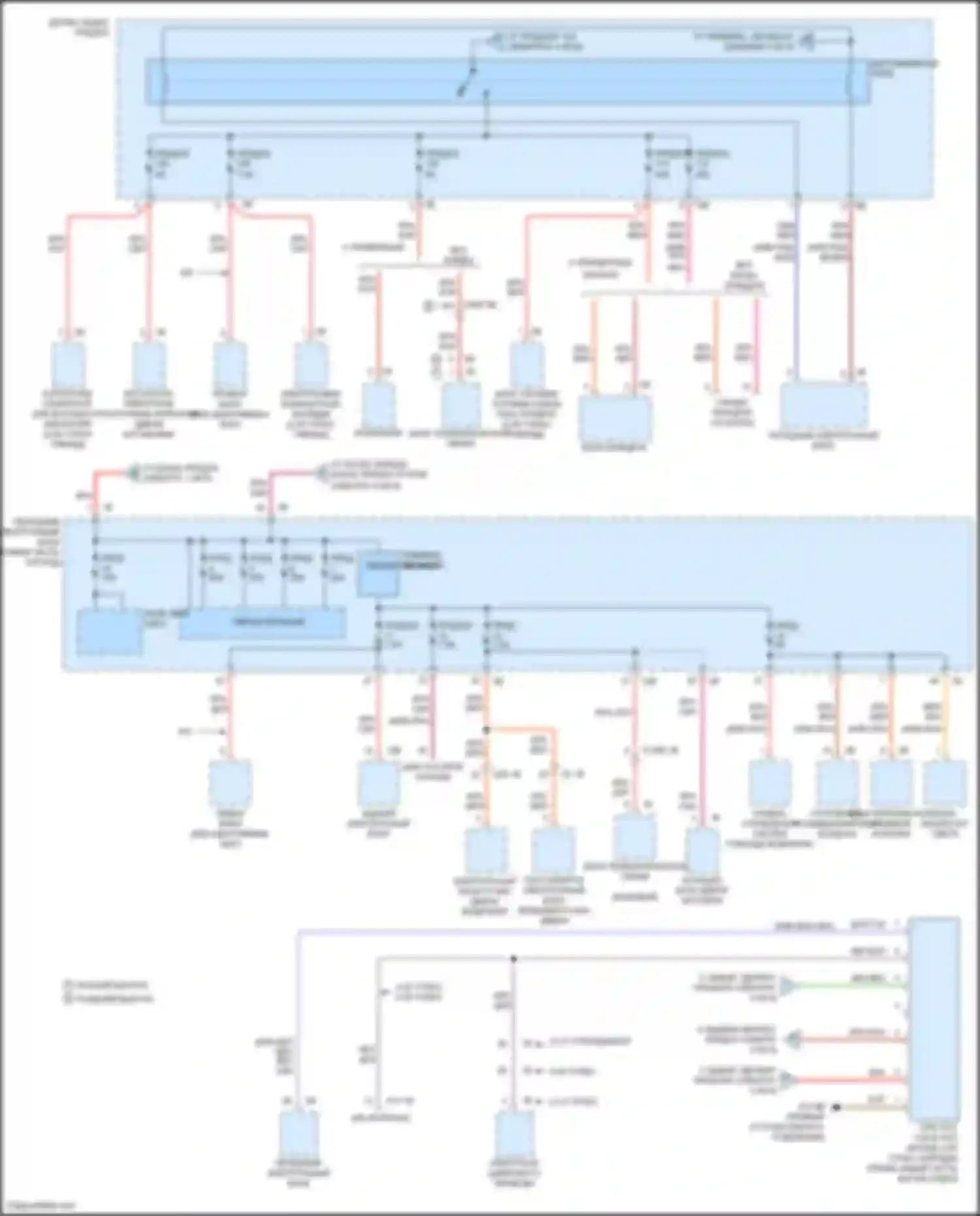 3 серия GT BMW F34 рестайлинг (2015-2020): Электросхема блока предохранителей реле (4 из 6) 