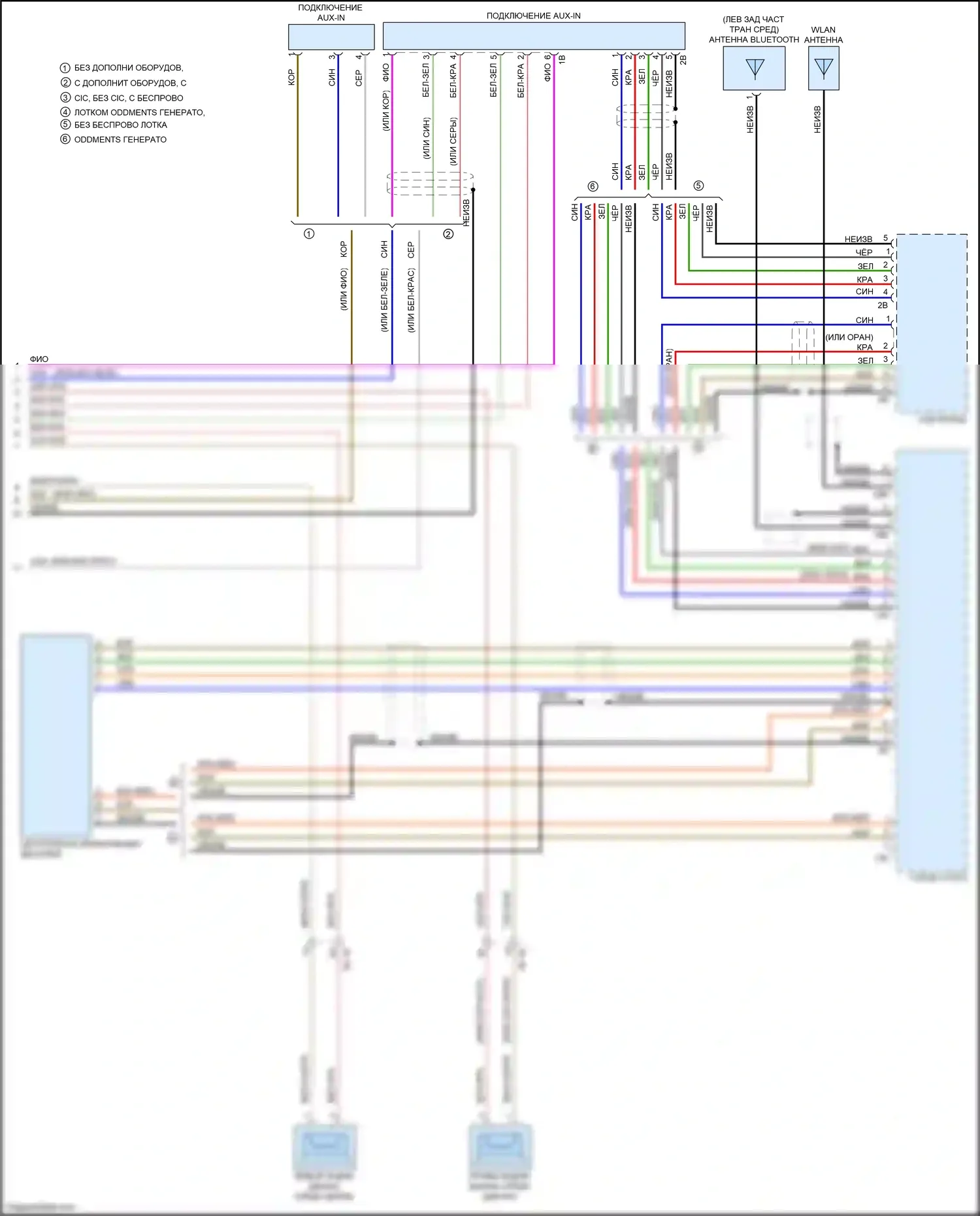3 серия GT BMW F34 рестайлинг (2015-2020): Электросхема навигации, без магнитолы hifi, с активным звуковым оформлением (6 из 6) 