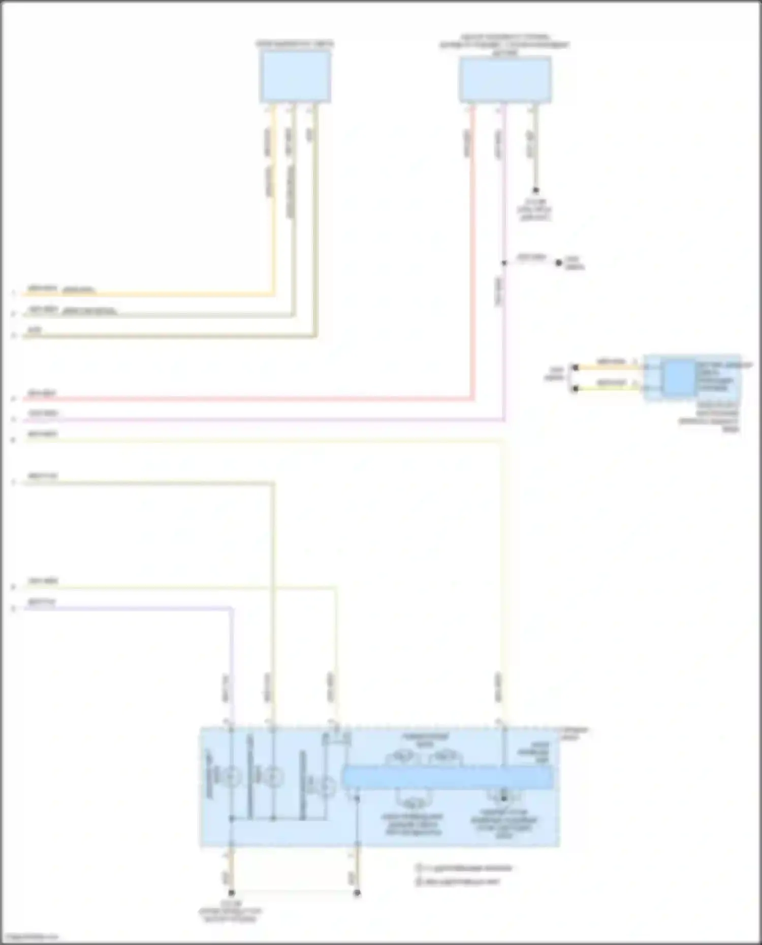 Электросхема подключения бело-голубого провода для BMW 3 серия GT F34 рестайлинг (2015-2020)