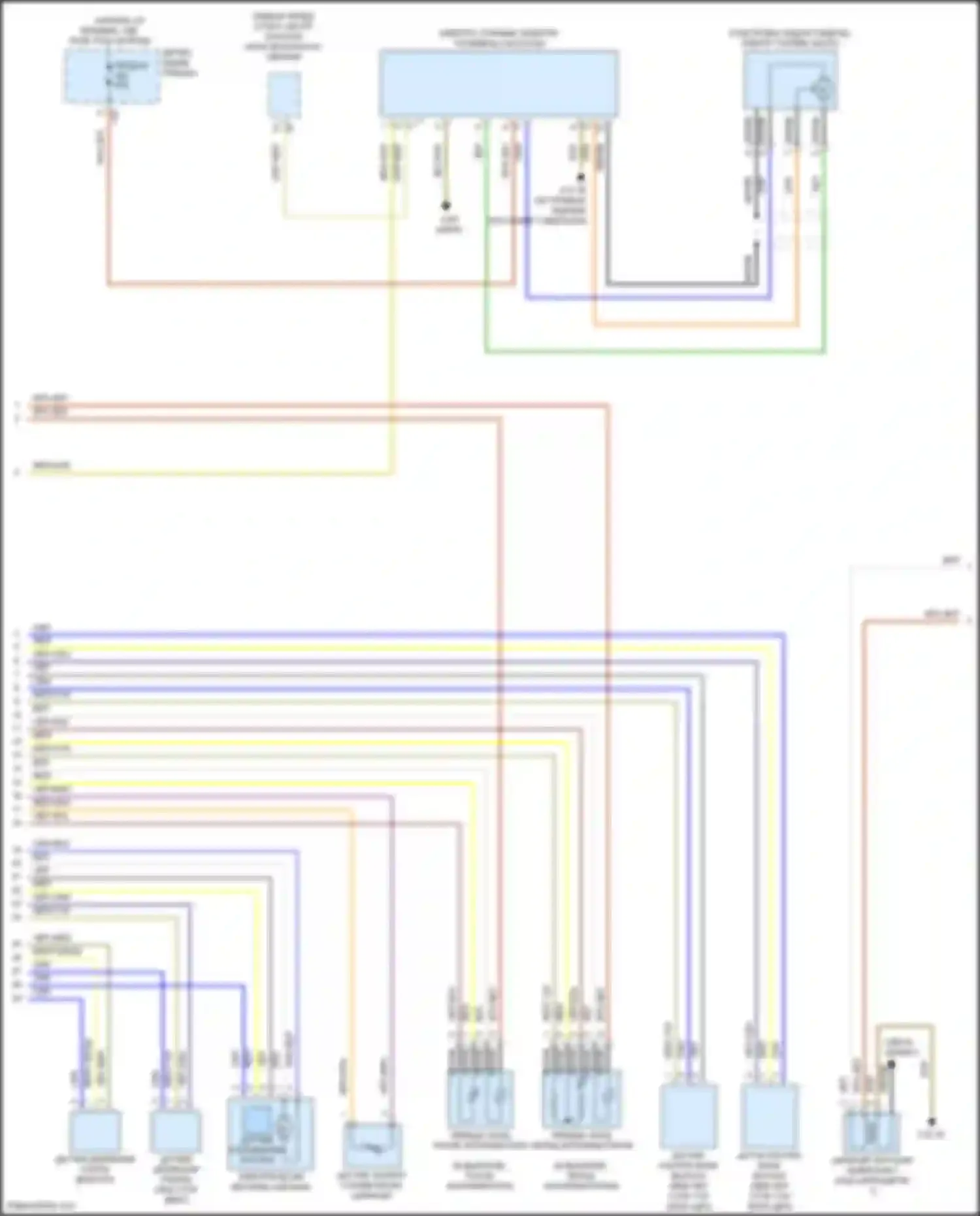 Электросхема подключения белого провода для BMW 3 серия GT F34 рестайлинг (2015-2020)