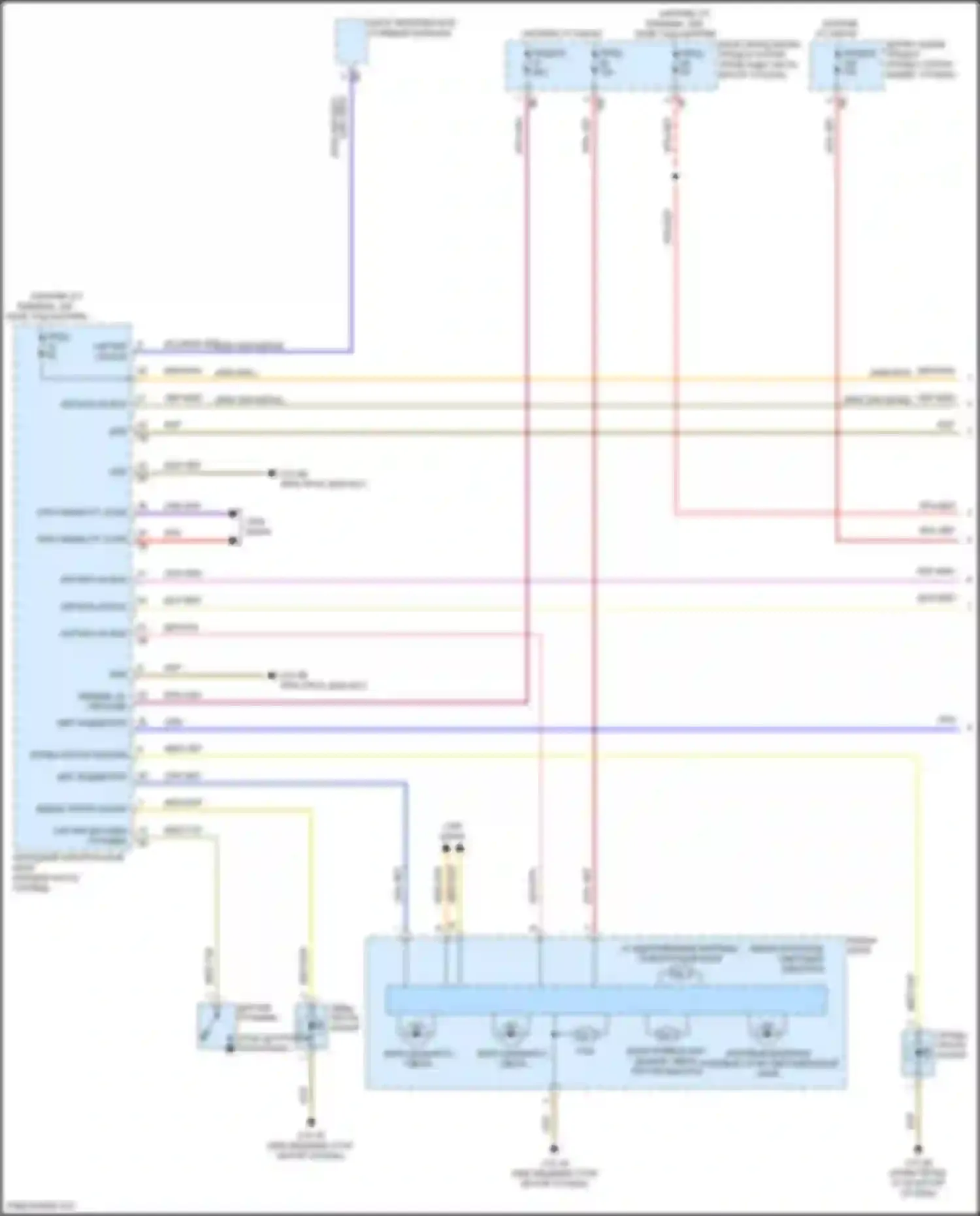 Электросхема подключения блока переключателя рулевого колонки для BMW 3 серия GT F34 рестайлинг (2015-2020)