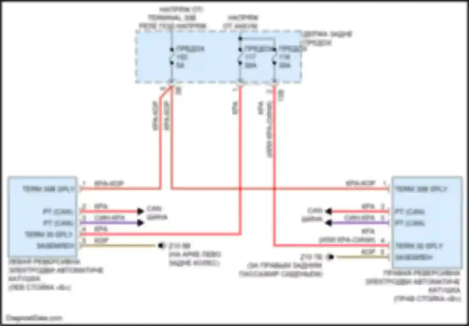 Электросхема подключения can шины для BMW 3 серия GT F34 рестайлинг (2015-2020)