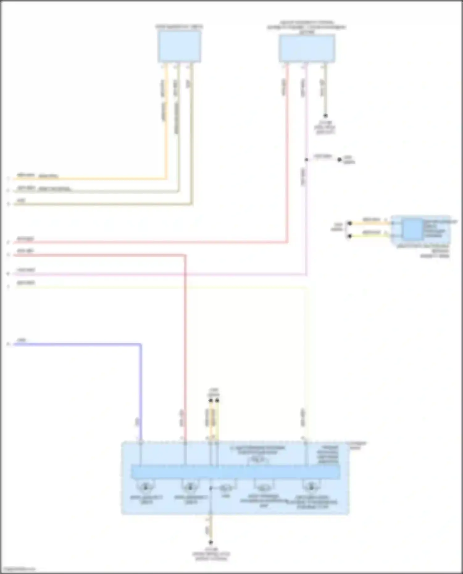 Электросхема подключения электрохромноя внутреннего зеркала заднего вида для BMW 3 серия GT F34 рестайлинг (2015-2020)