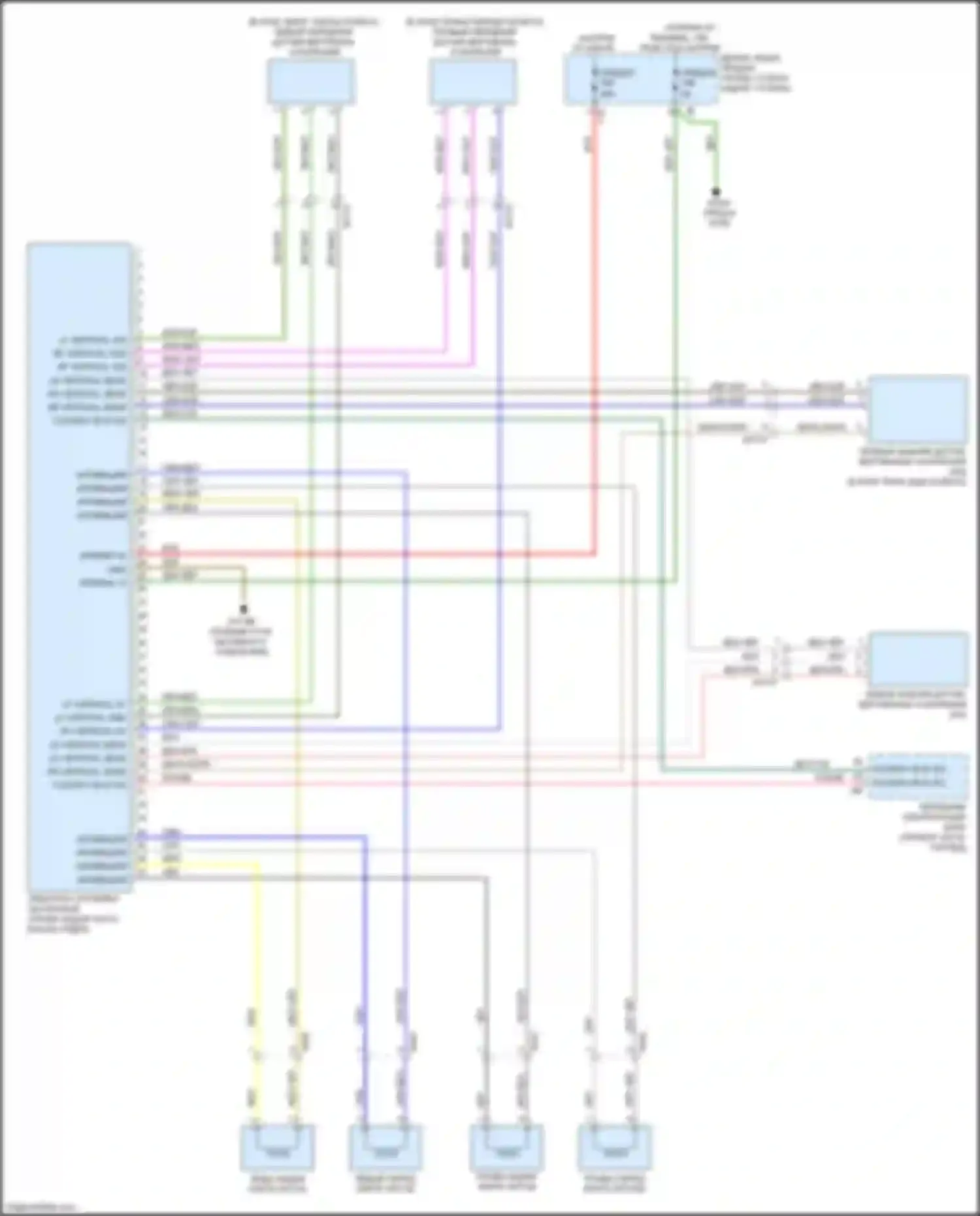 Электросхема подключения фиолетово-белого провода для BMW 3 серия GT F34 рестайлинг (2015-2020)