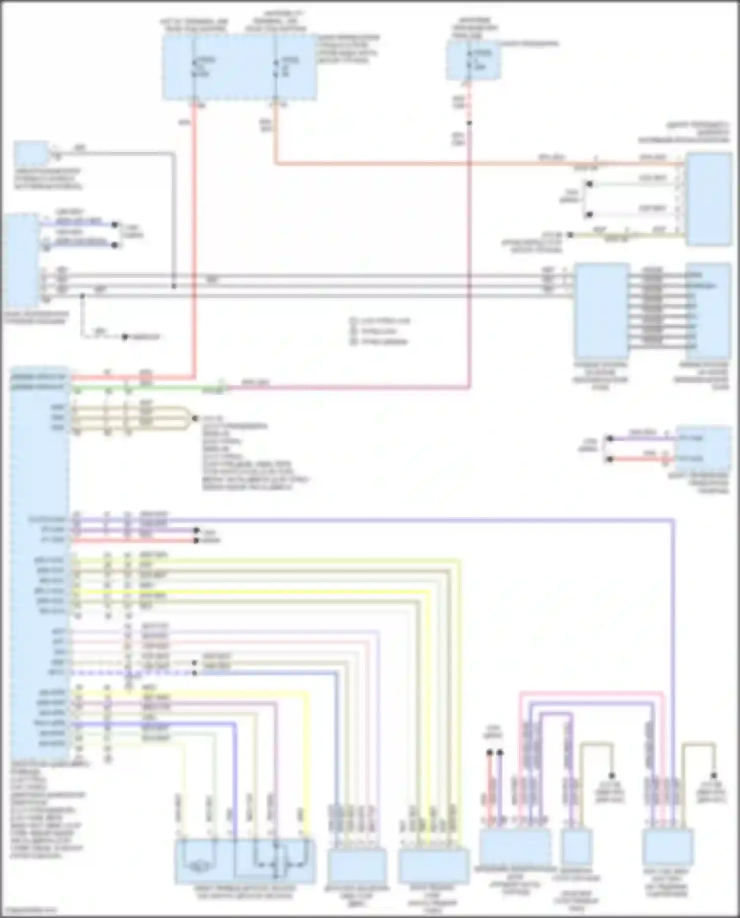 Электросхема подключения фиолетово-желтого провода для BMW 3 серия GT F34 рестайлинг (2015-2020)