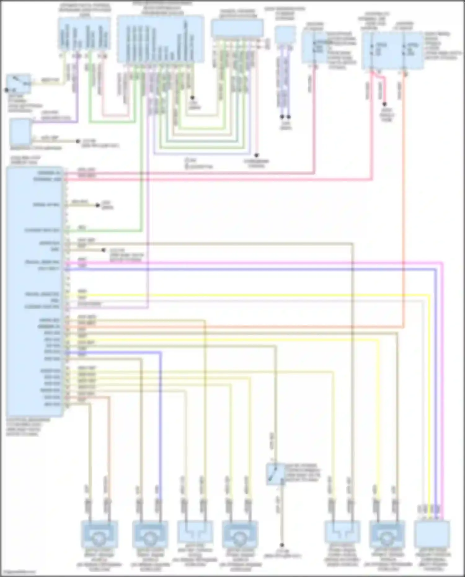 Электросхема подключения фиолетового провода для BMW 3 серия GT F34 рестайлинг (2015-2020)