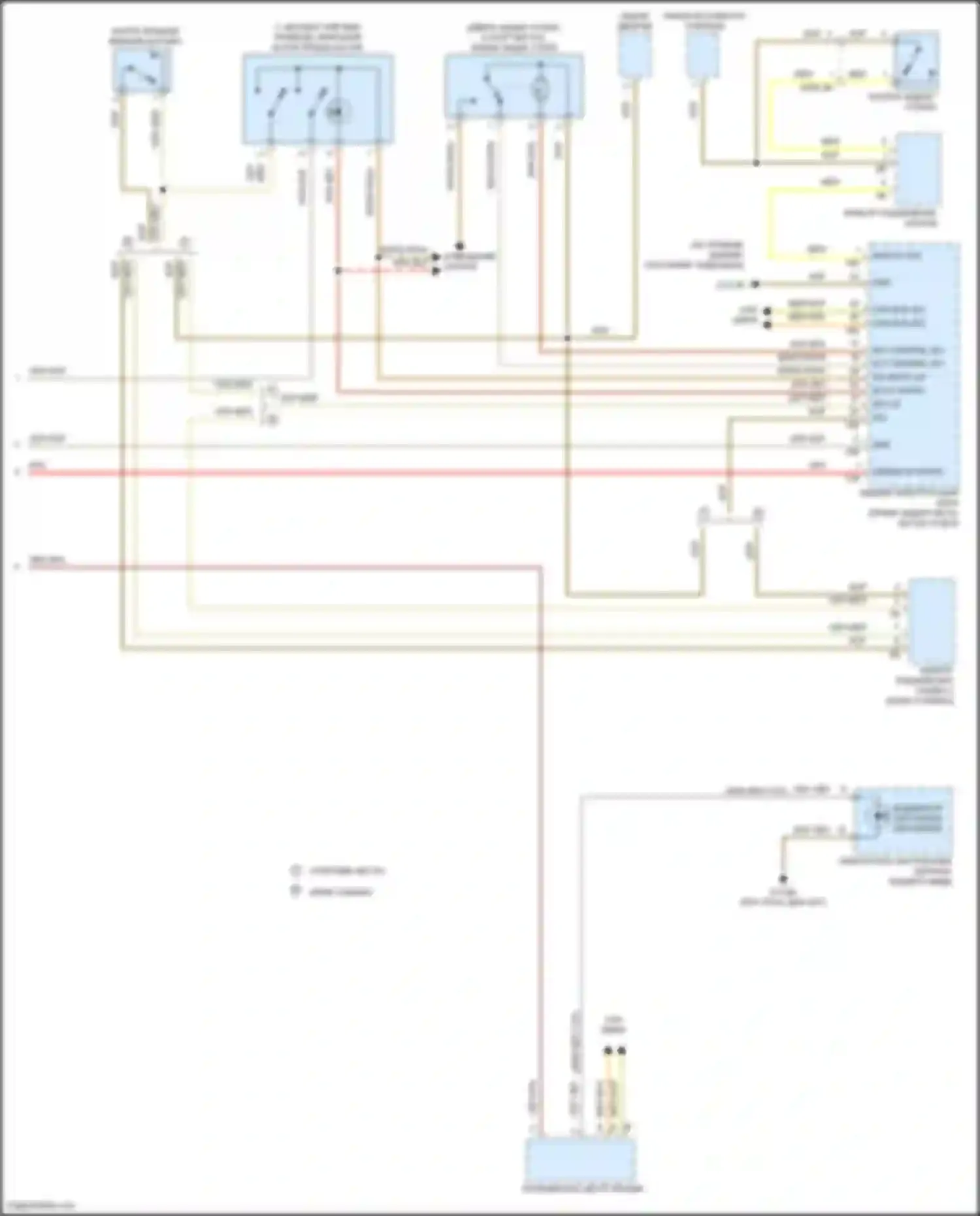 Электросхема подключения кнопки заднего стекла для BMW 3 серия GT F34 рестайлинг (2015-2020)