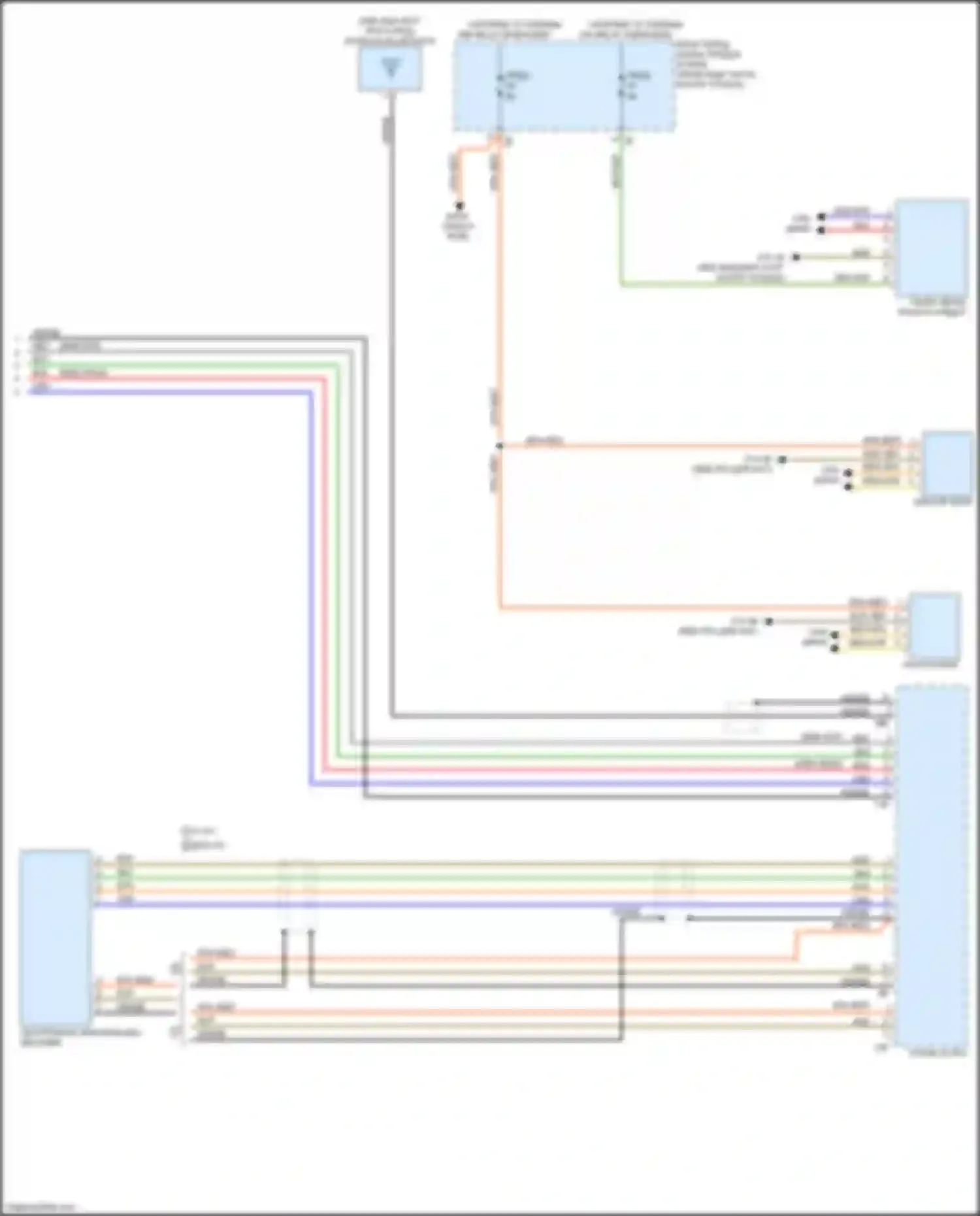 Электросхема подключения контроллера для BMW 3 серия GT F34 рестайлинг (2015-2020)