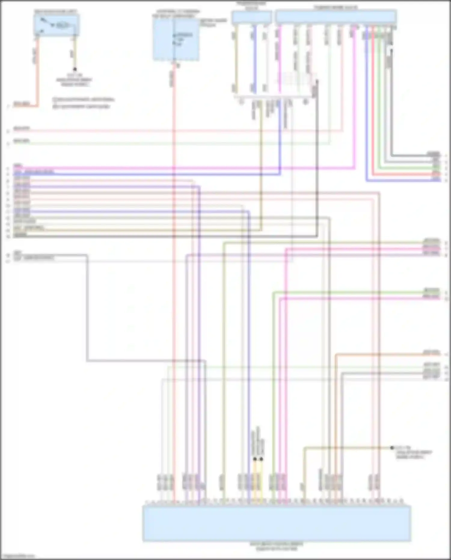 Электросхема подключения красного провода для BMW 3 серия GT F34 рестайлинг (2015-2020)