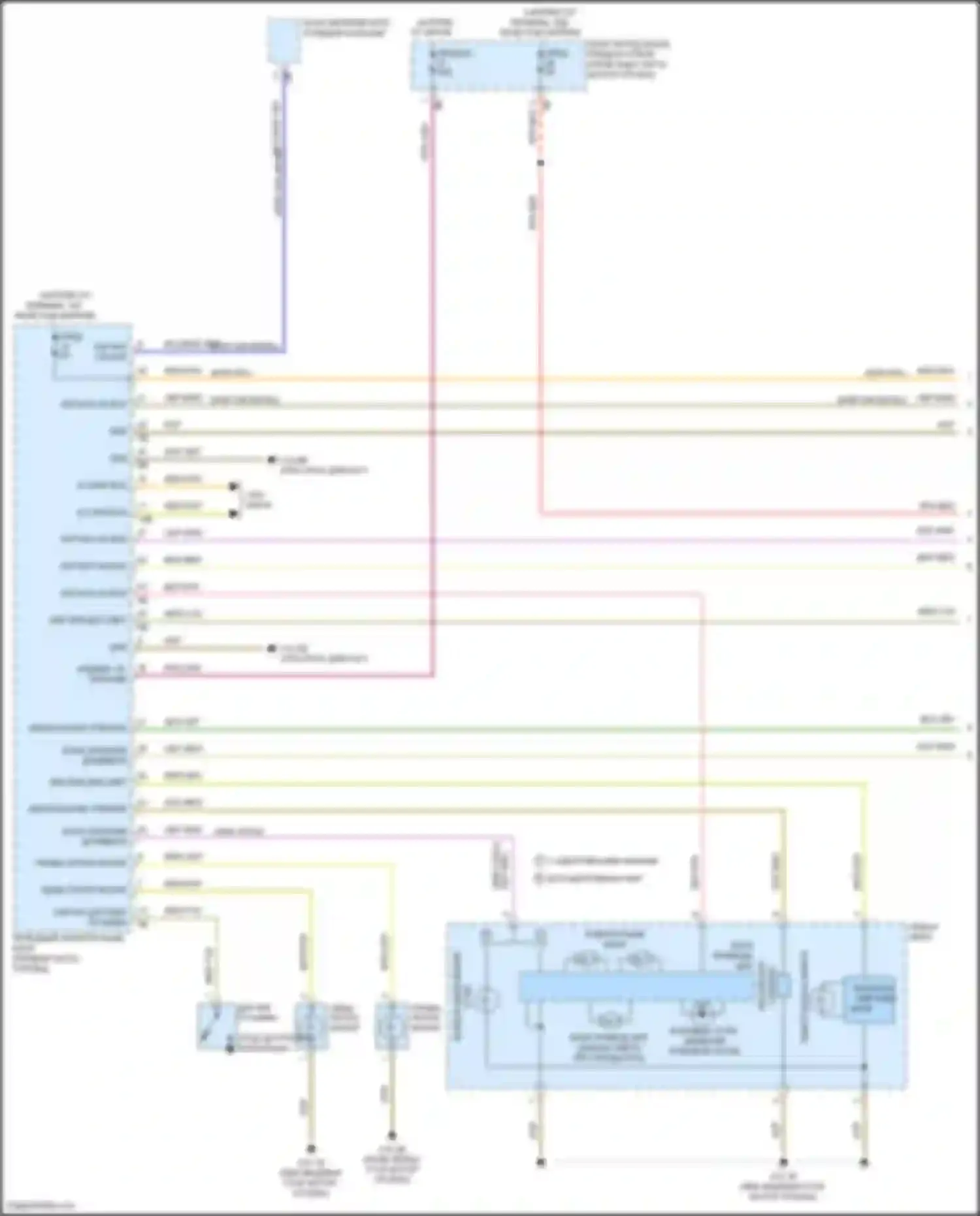 Электросхема подключения левой фары для BMW 3 серия GT F34 рестайлинг (2015-2020)