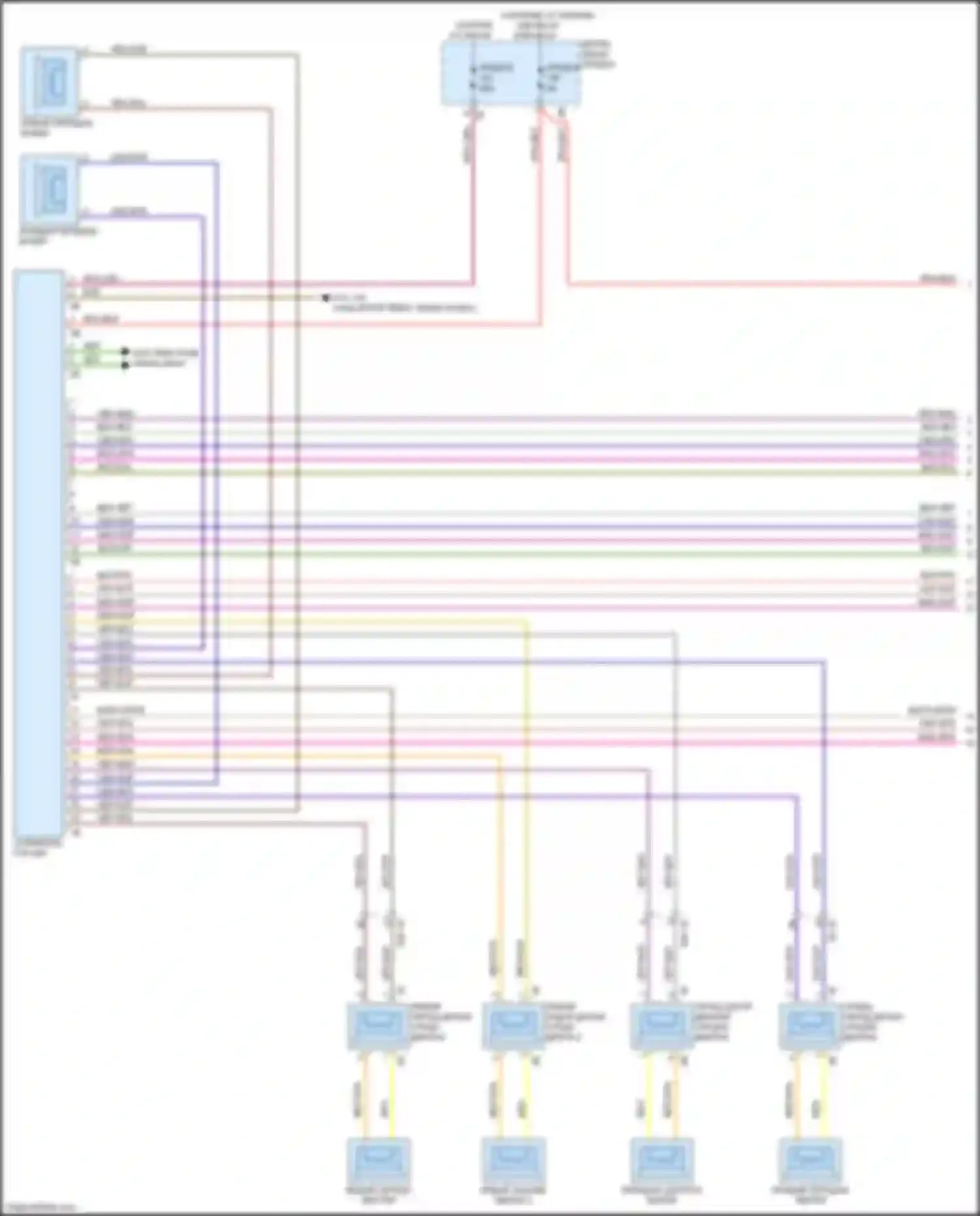 Электросхема подключения напряжения от аккумулятора для BMW 3 серия GT F34 рестайлинг (2015-2020)