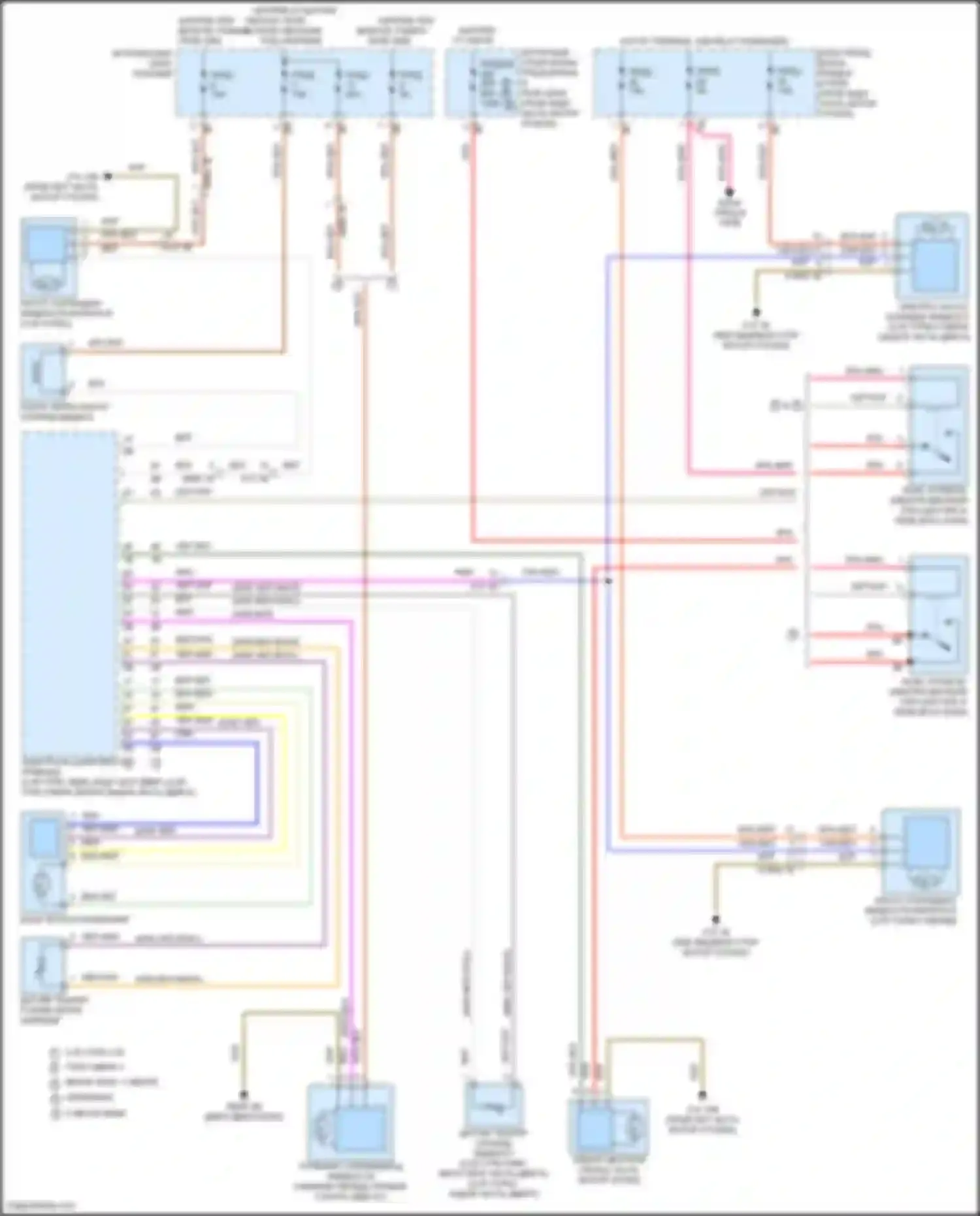 Электросхема подключения насоса охлаждающей жидкости интеркулера для BMW 3 серия GT F34 рестайлинг (2015-2020)