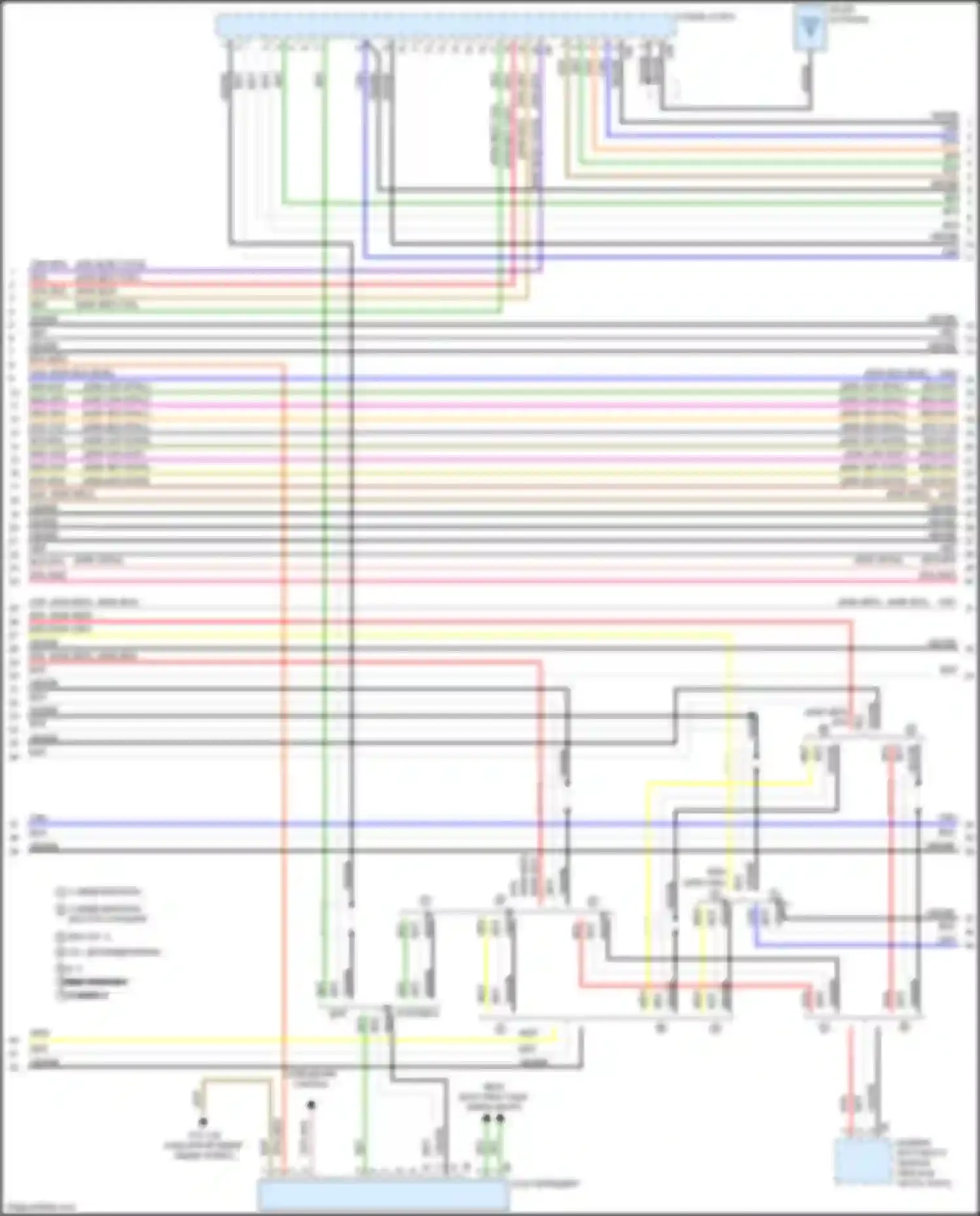 Электросхема подключения оранжево-зеленого провода для BMW 3 серия GT F34 рестайлинг (2015-2020)