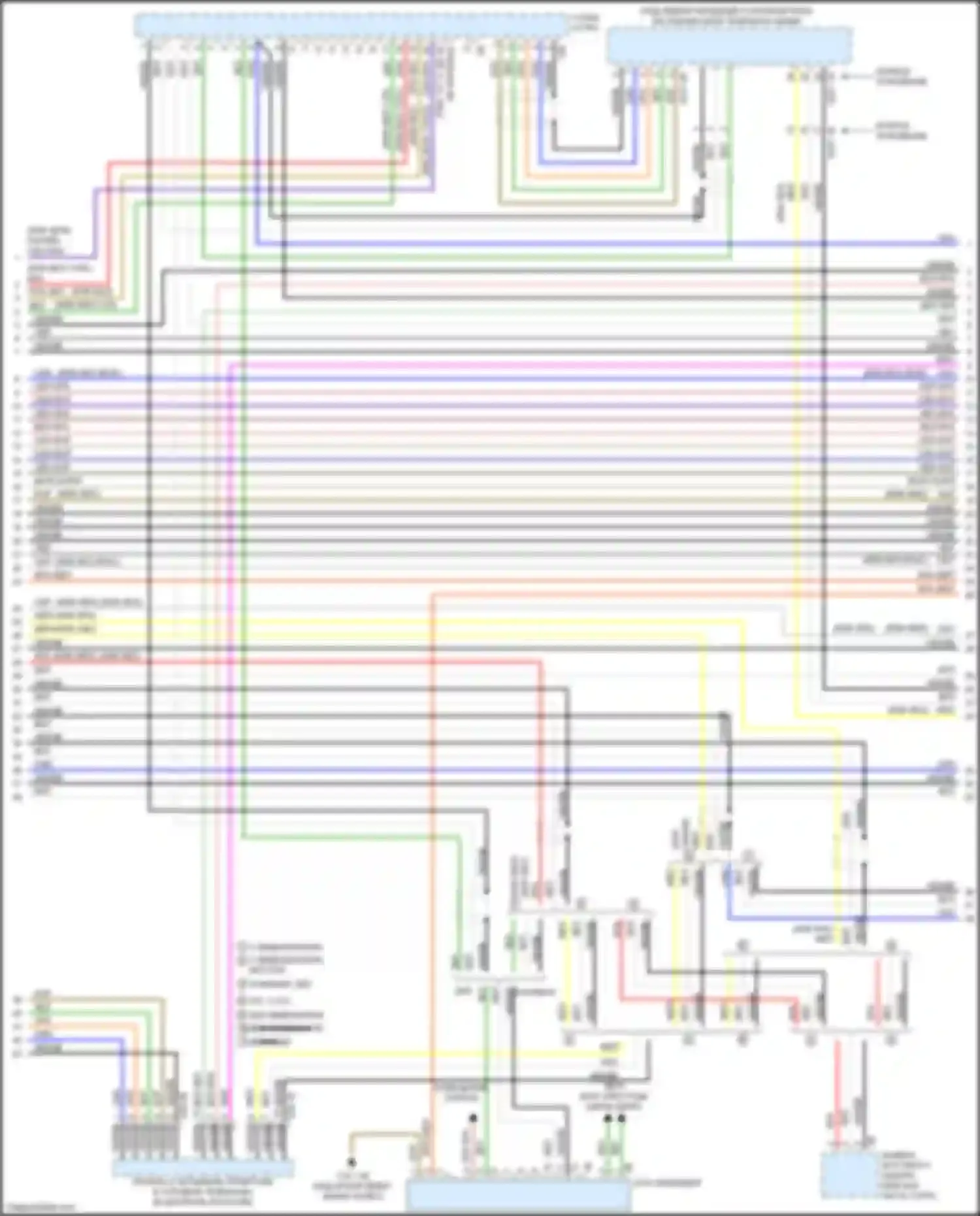 Электросхема подключения оранжевого провода для BMW 3 серия GT F34 рестайлинг (2015-2020)