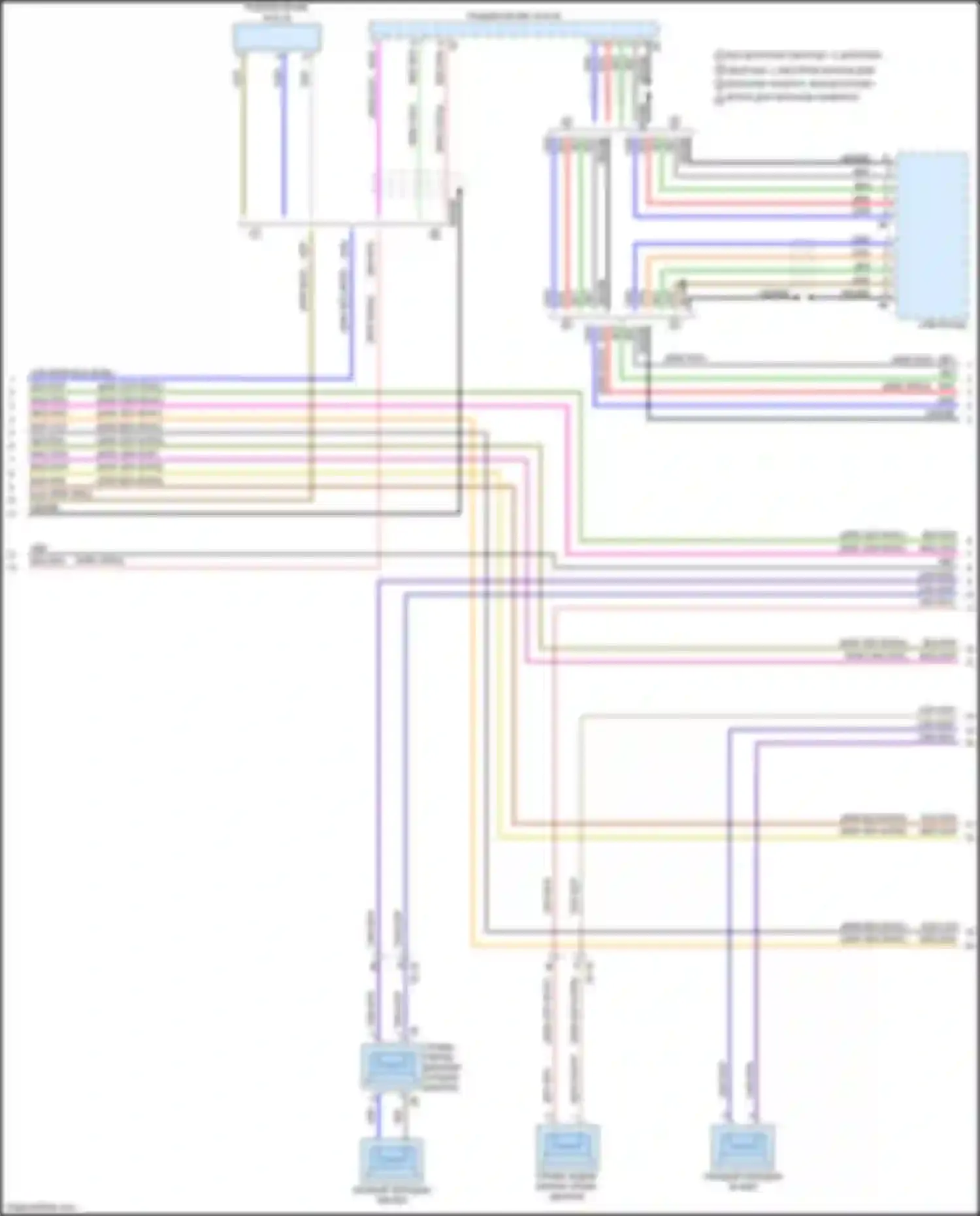 Электросхема подключения оранжевого провода для BMW 3 серия GT F34 рестайлинг (2015-2020)
