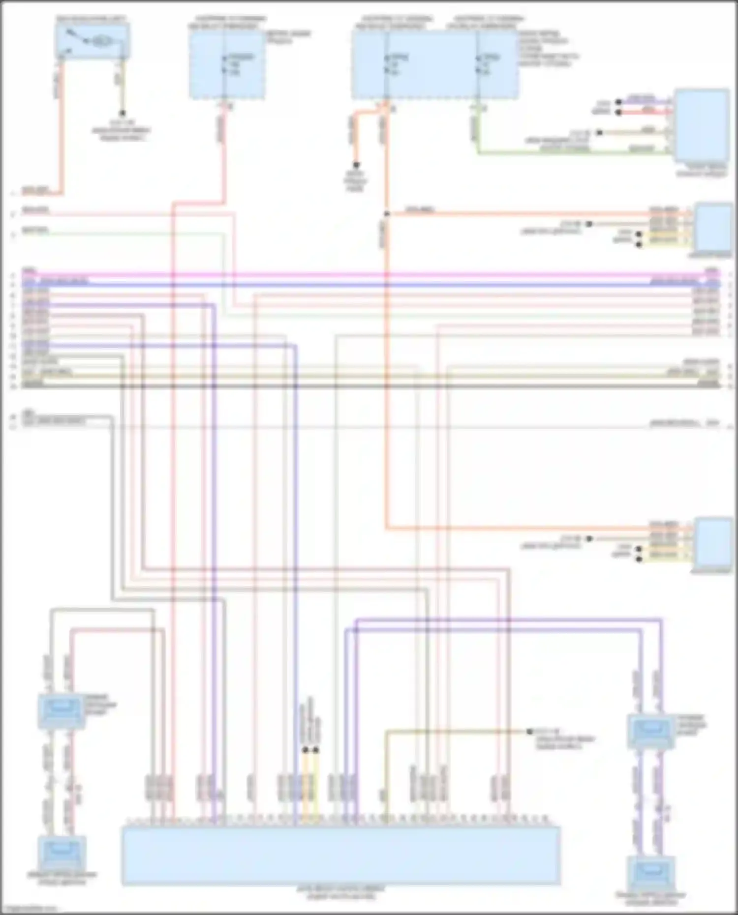 Электросхема подключения сенсорного блока для BMW 3 серия GT F34 рестайлинг (2015-2020)