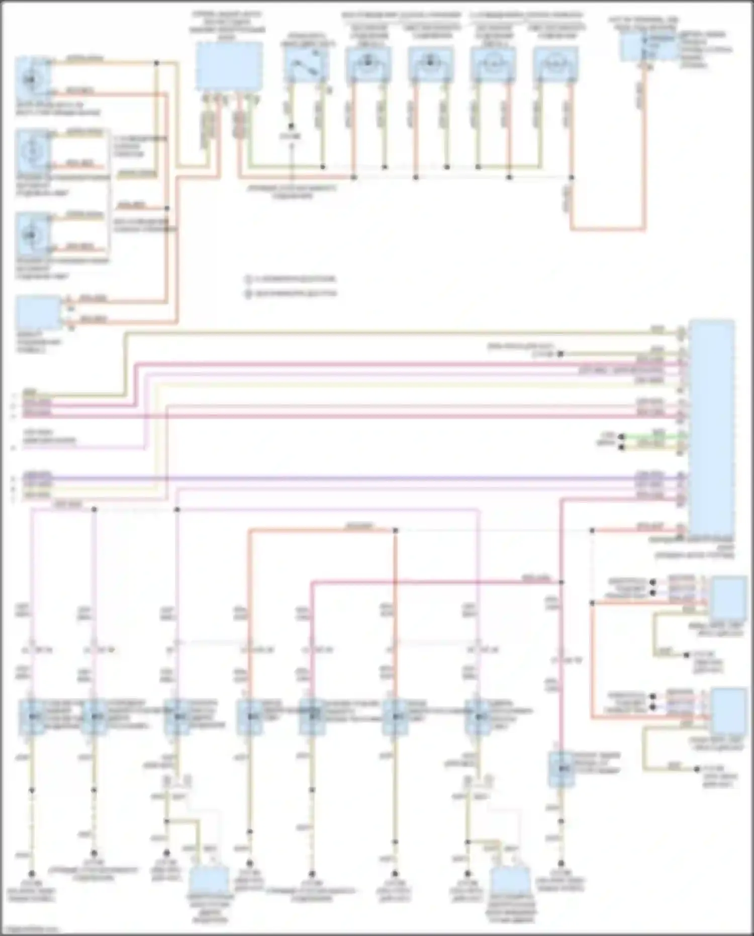 Электросхема подключения серо-фиолетового провода для BMW 3 серия GT F34 рестайлинг (2015-2020)