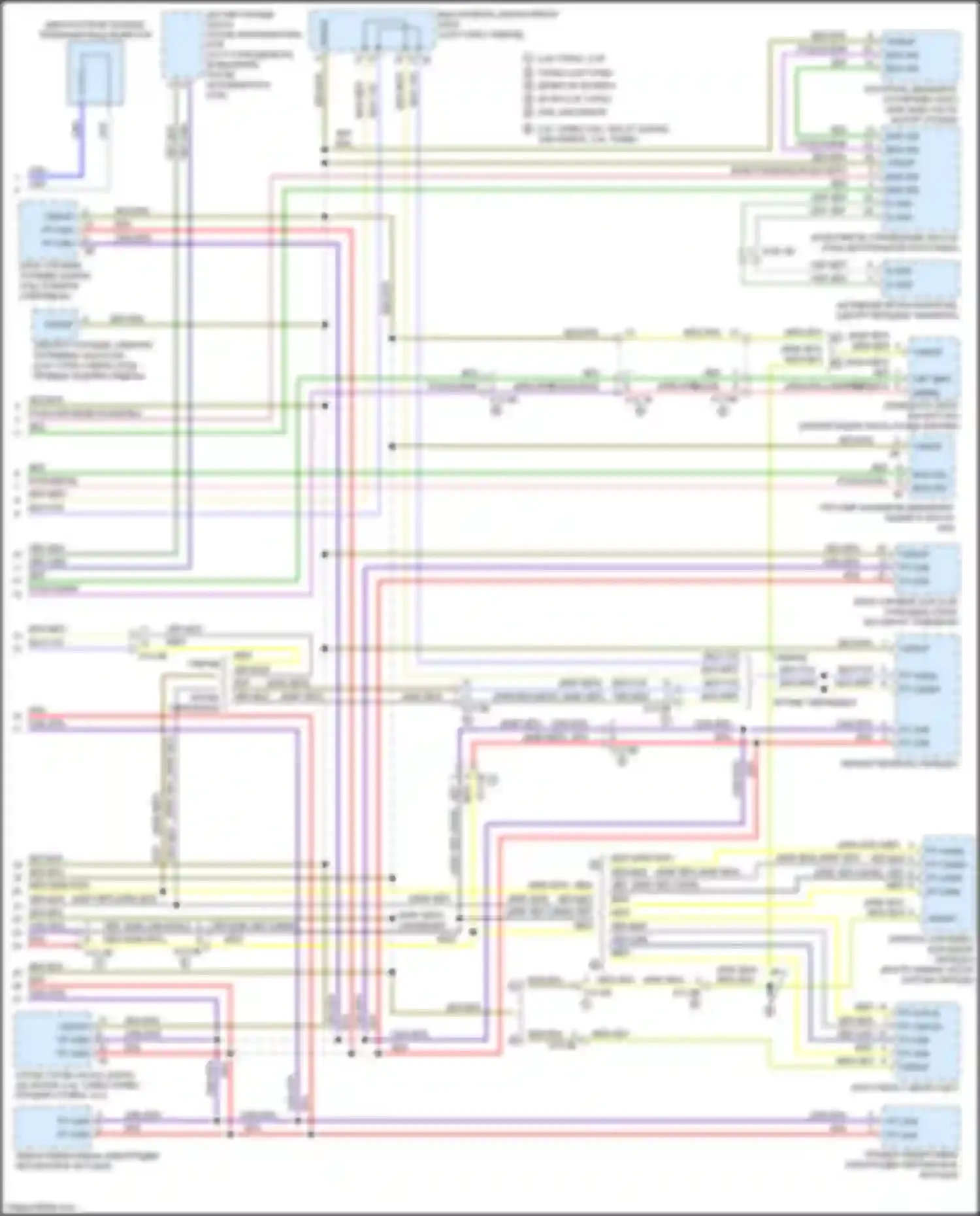 Электросхема подключения сине-красного провода для BMW 3 серия GT F34 рестайлинг (2015-2020)