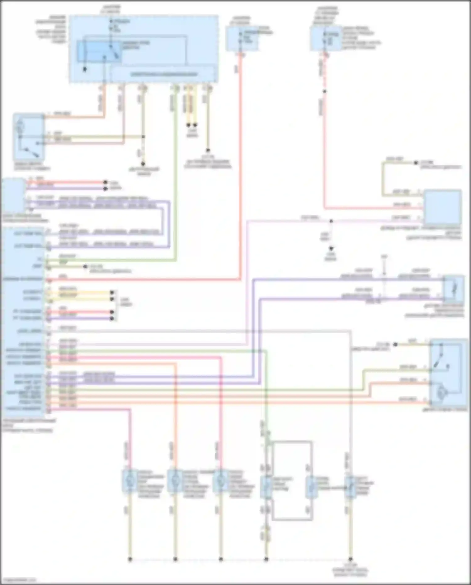 Электросхема подключения сине-красного провода для BMW 3 серия GT F34 рестайлинг (2015-2020)