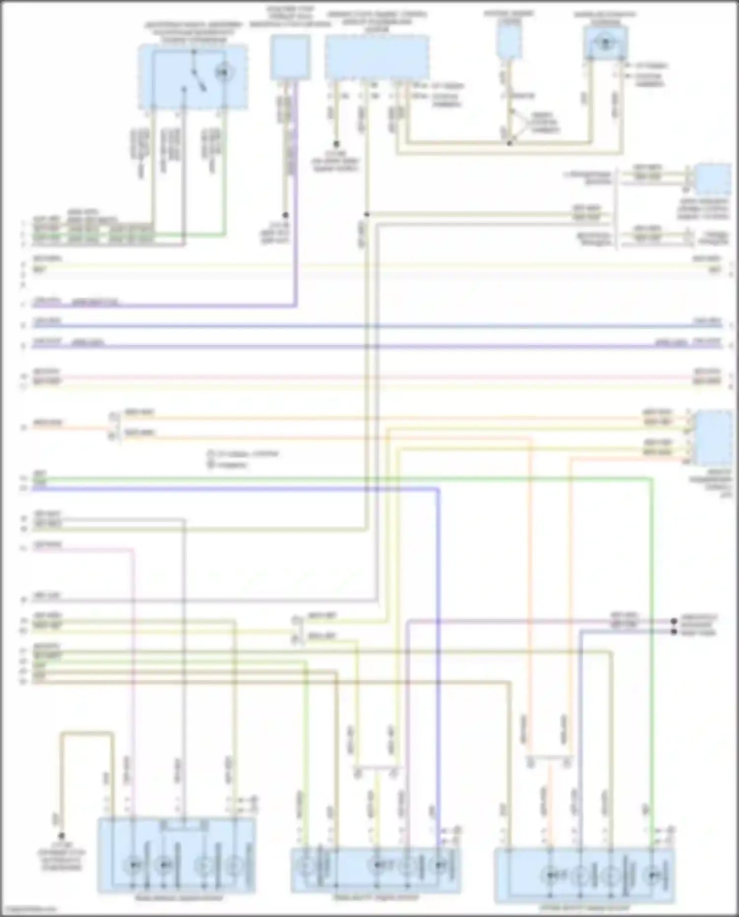 Электросхема подключения синего провода для BMW 3 серия GT F34 рестайлинг (2015-2020)