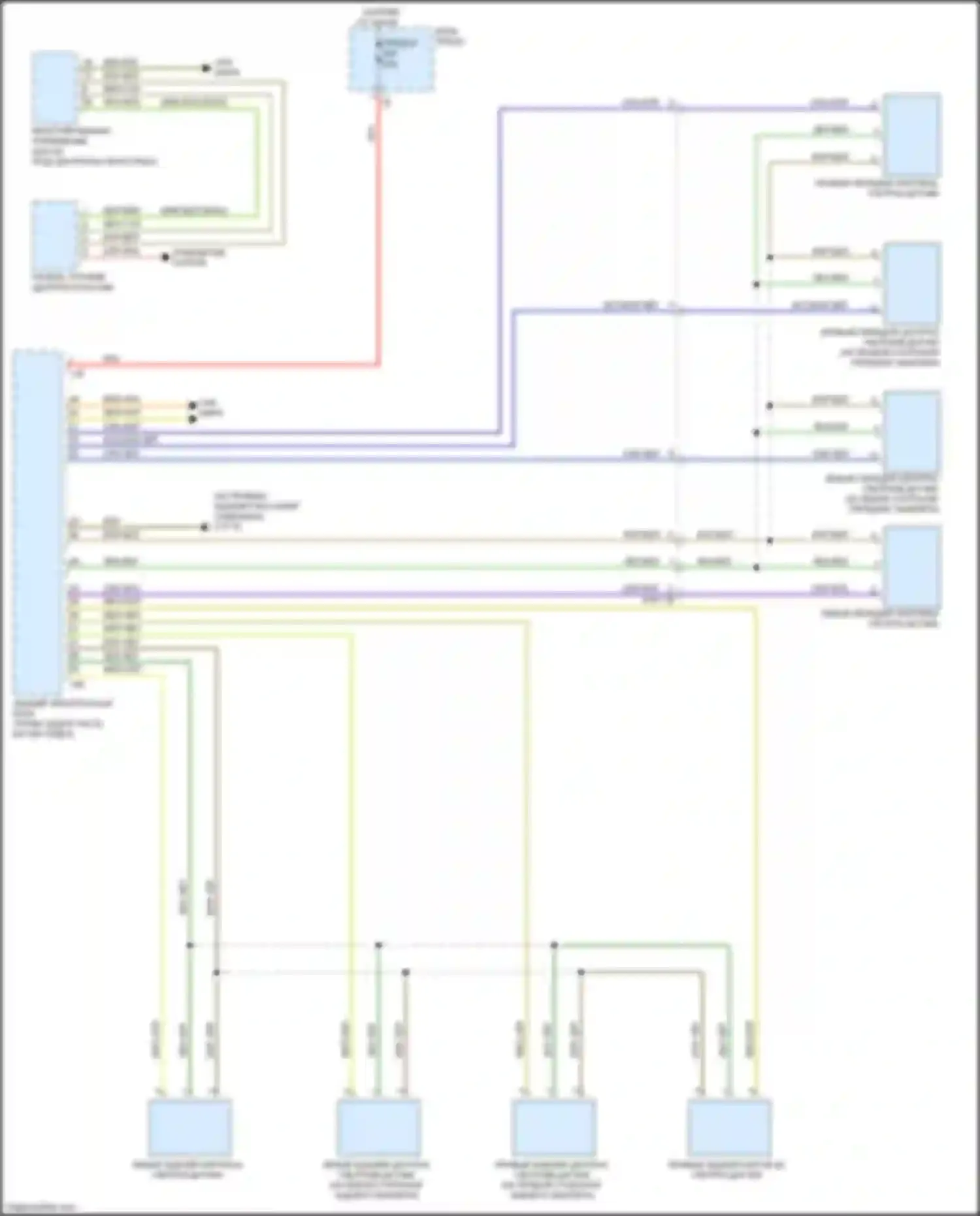 Электросхема подключения зелено-черного провода для BMW 3 серия GT F34 рестайлинг (2015-2020)