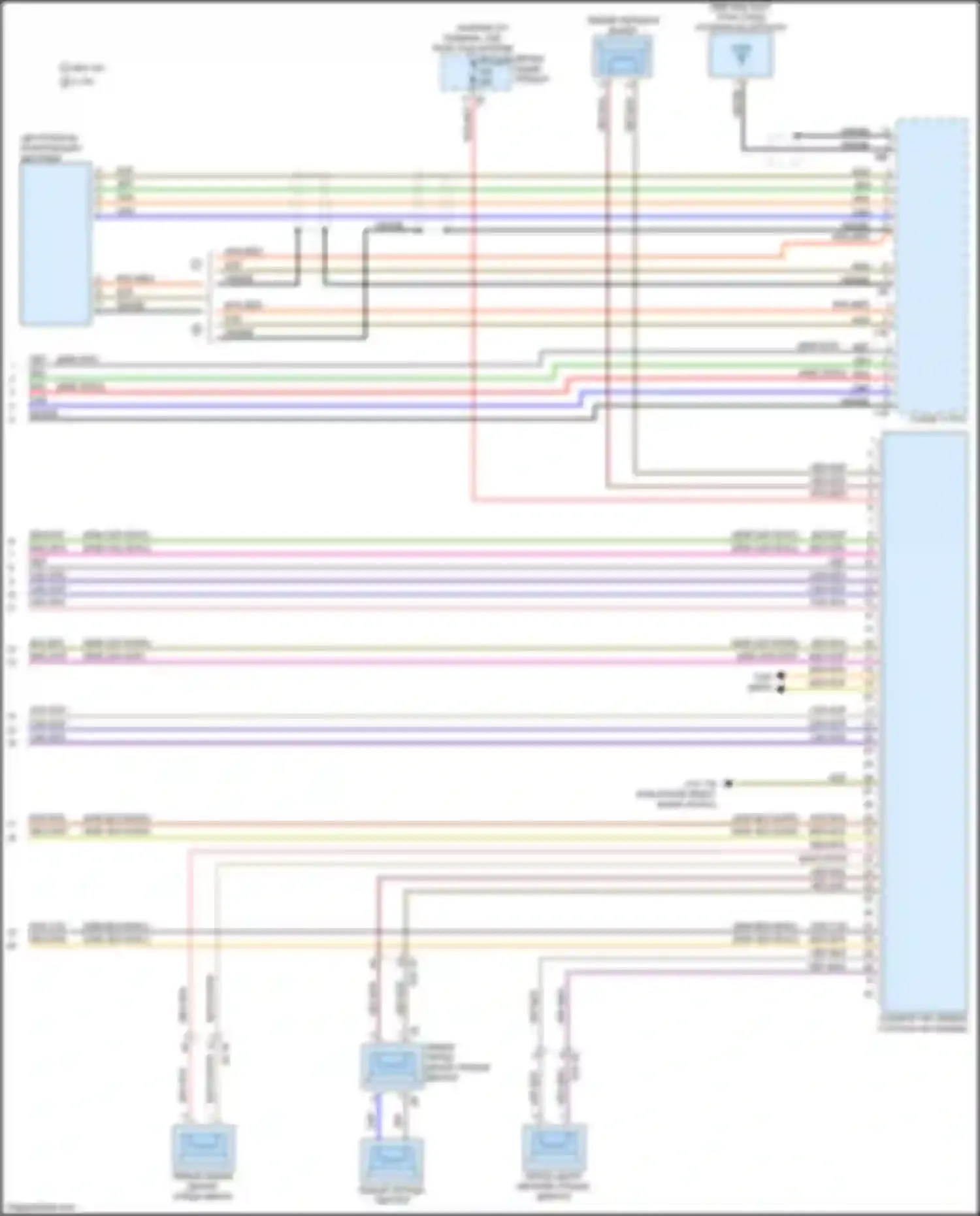 Электросхема подключения зелено-красного провода для BMW 3 серия GT F34 рестайлинг (2015-2020)