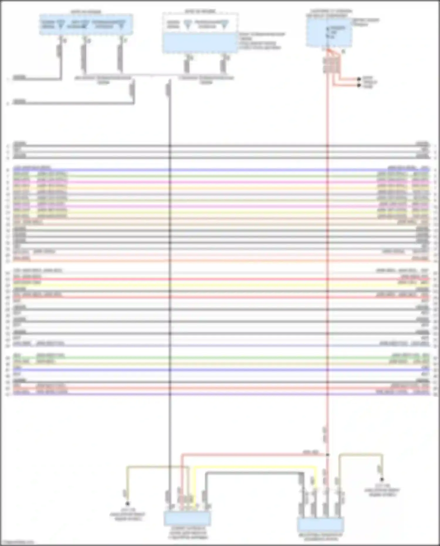 Электросхема подключения желто-коричневого провода для BMW 3 серия GT F34 рестайлинг (2015-2020)