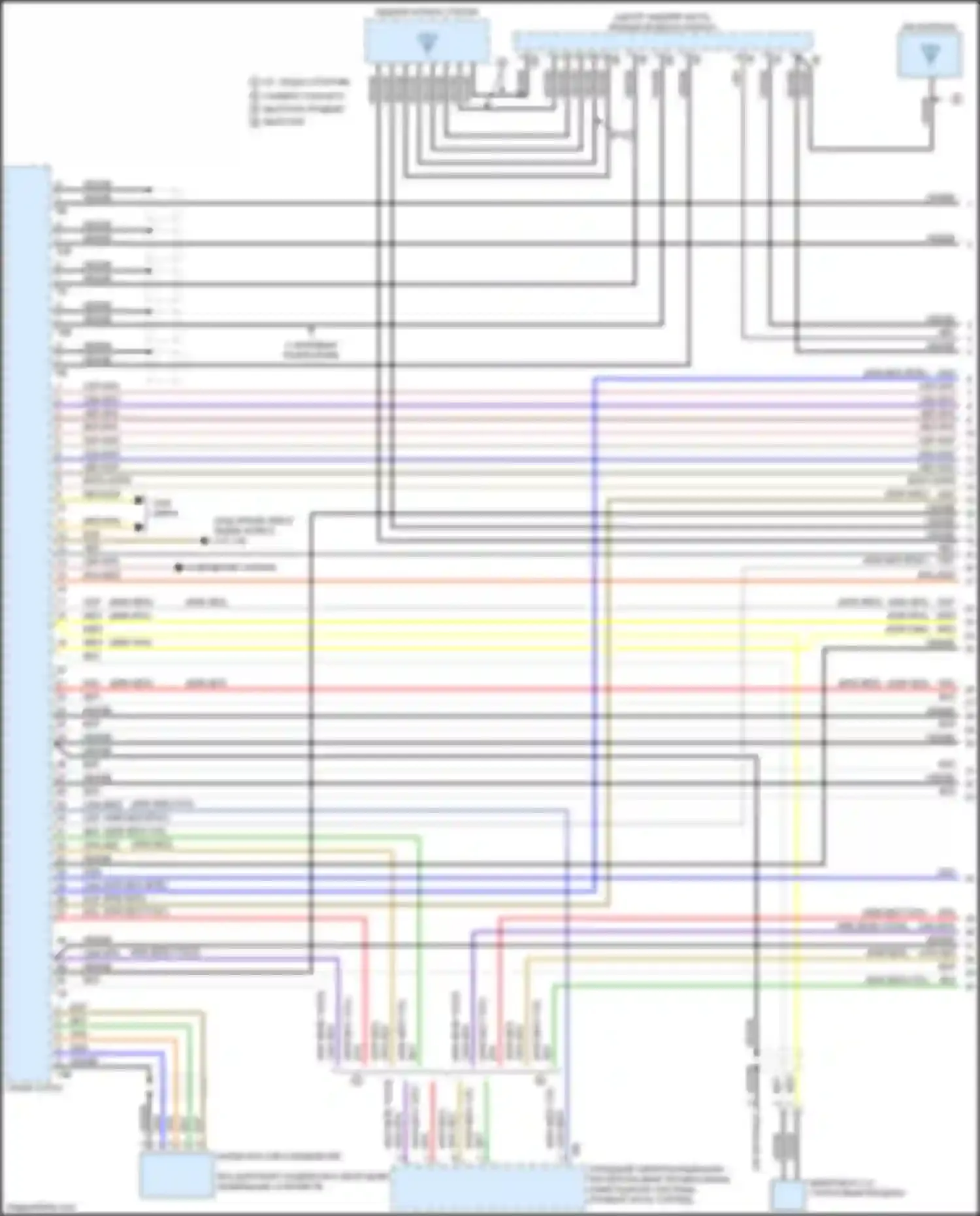 Электросхема подключения желто-красного провода для BMW 3 серия GT F34 рестайлинг (2015-2020)