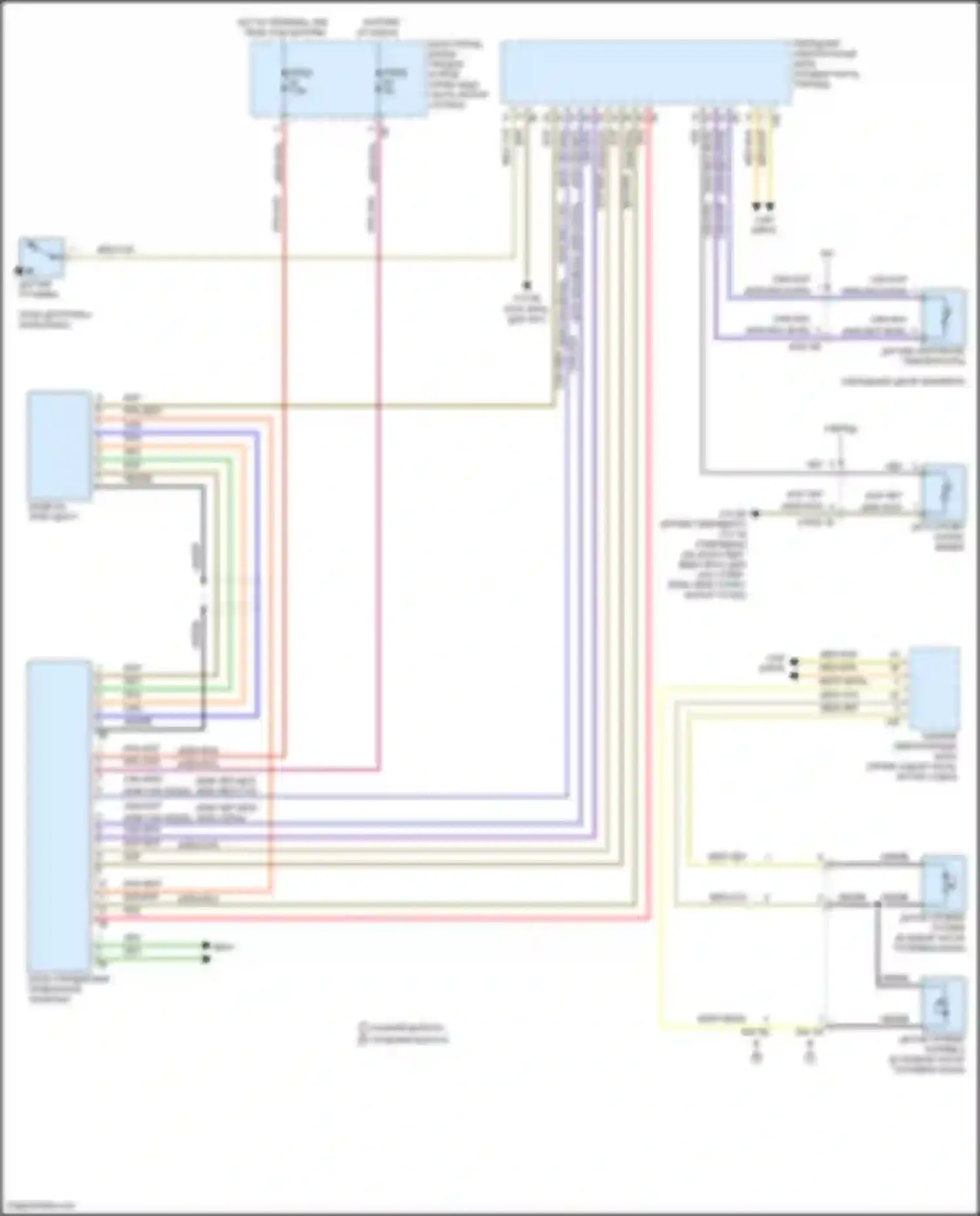 Электросхема подключения желто-красного провода для BMW 3 серия GT F34 рестайлинг (2015-2020)