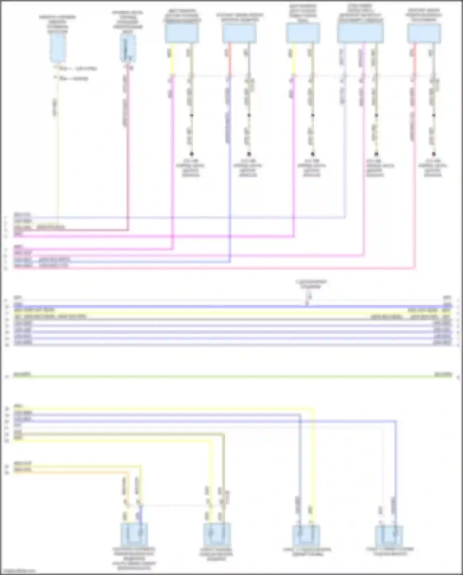 Электросхема подключения жёлтого провода для BMW 3 серия GT F34 рестайлинг (2015-2020)