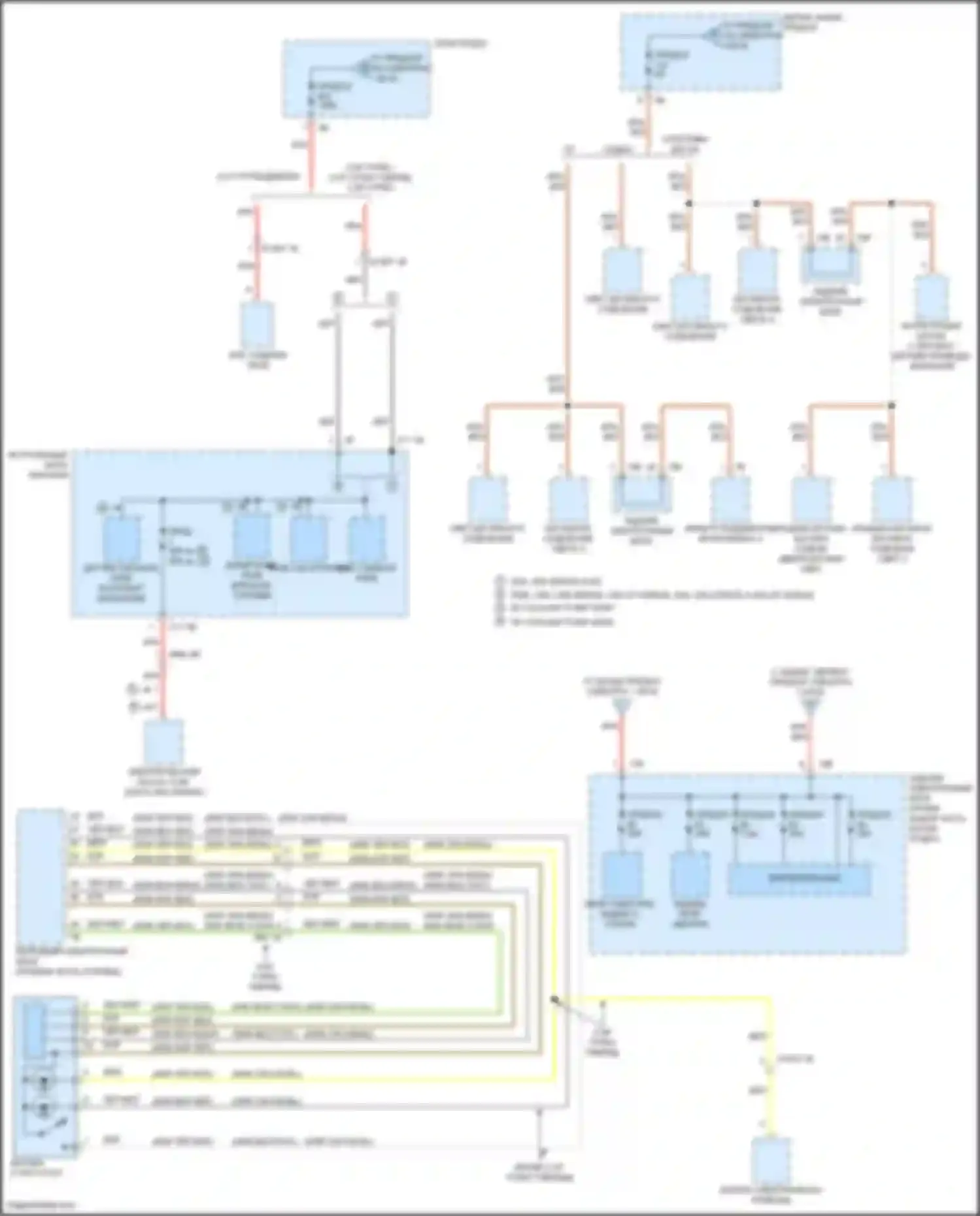Электросхема подключения жёлтого провода для BMW 3 серия GT F34 рестайлинг (2015-2020)