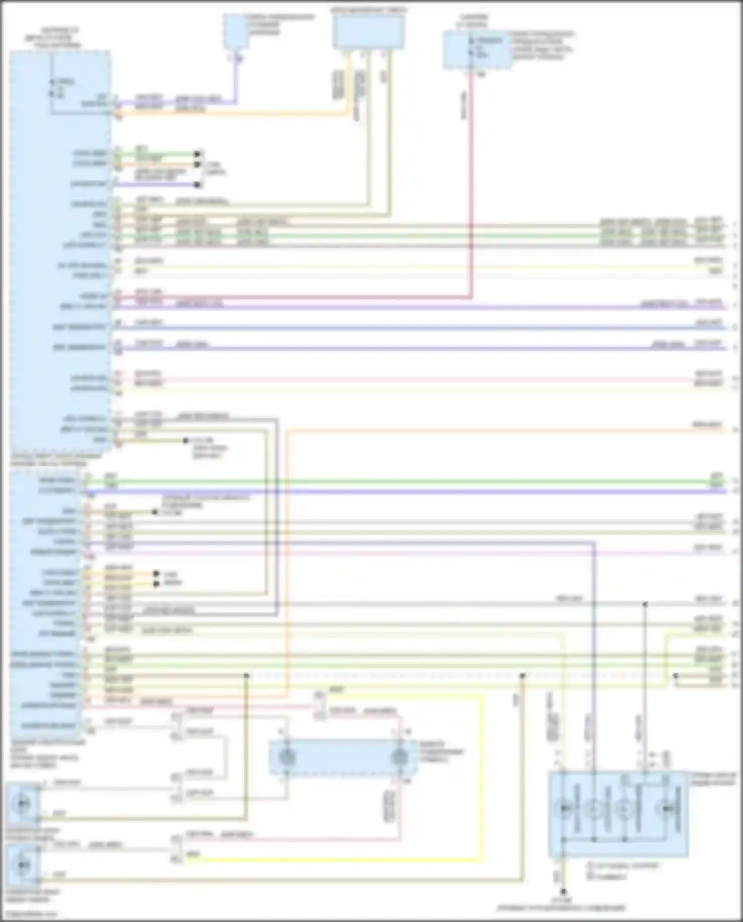Электросхема подключения жёлтого провода для BMW 3 серия GT F34 рестайлинг (2015-2020)