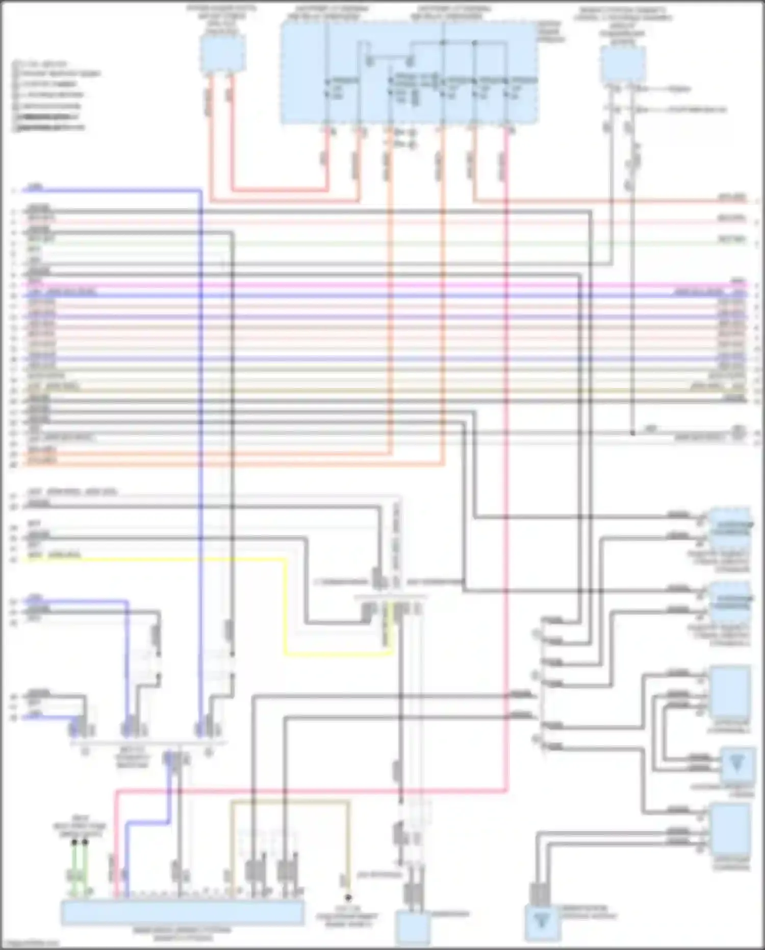 Электросхема подключения звука для BMW 3 серия GT F34 рестайлинг (2015-2020)